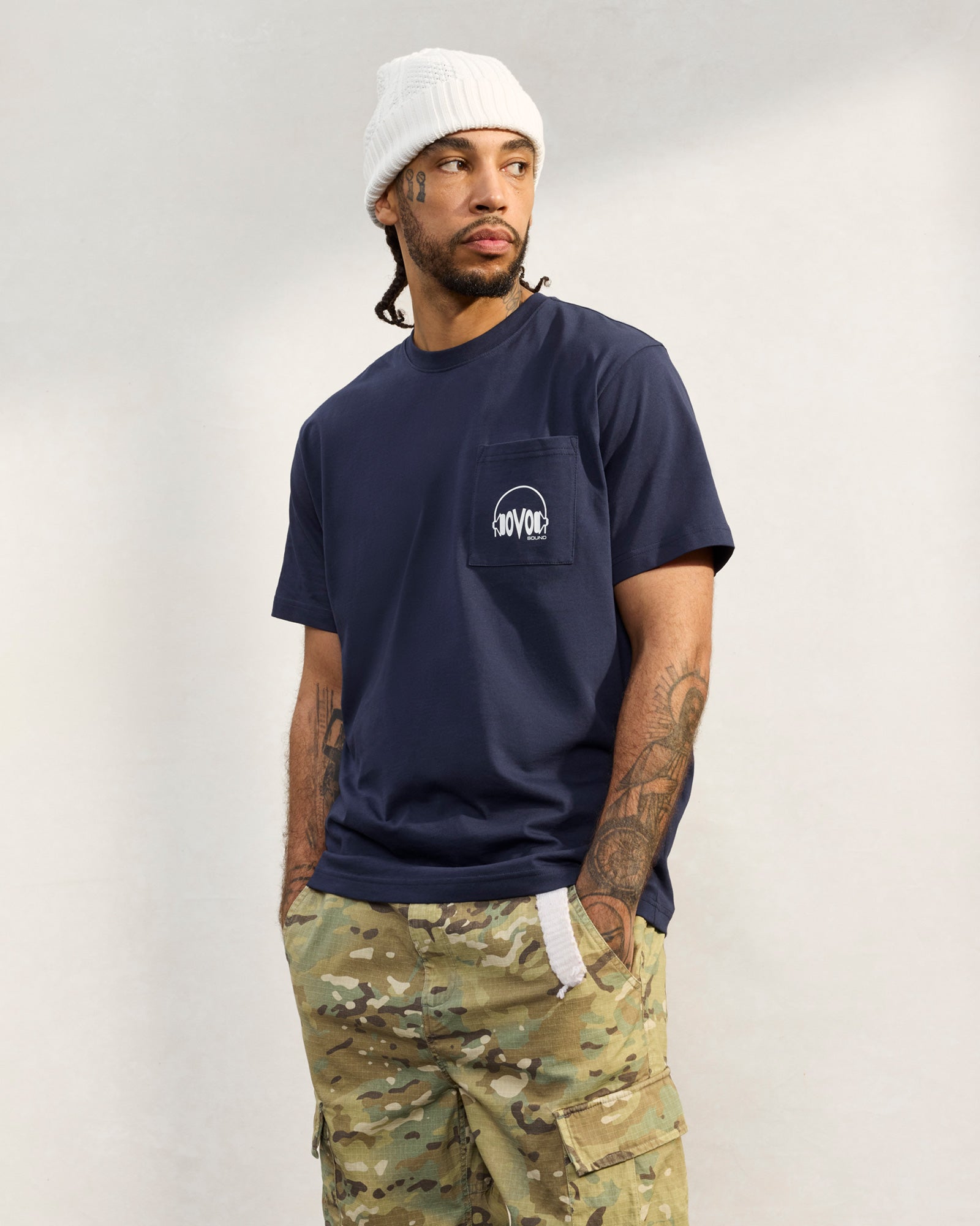 Sound Pocket T-Shirt - Navy