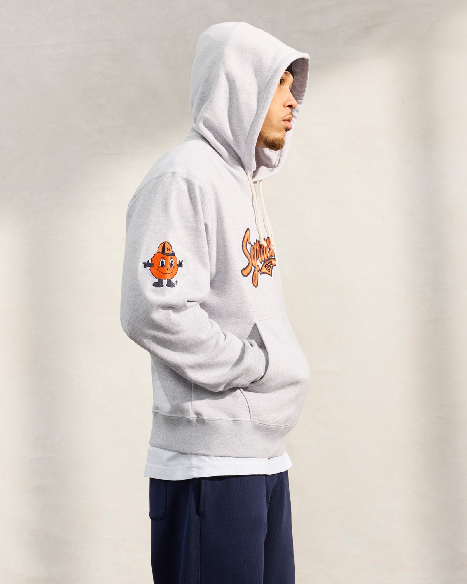 Syracuse Orange Hoodie - Ash Heather Grey