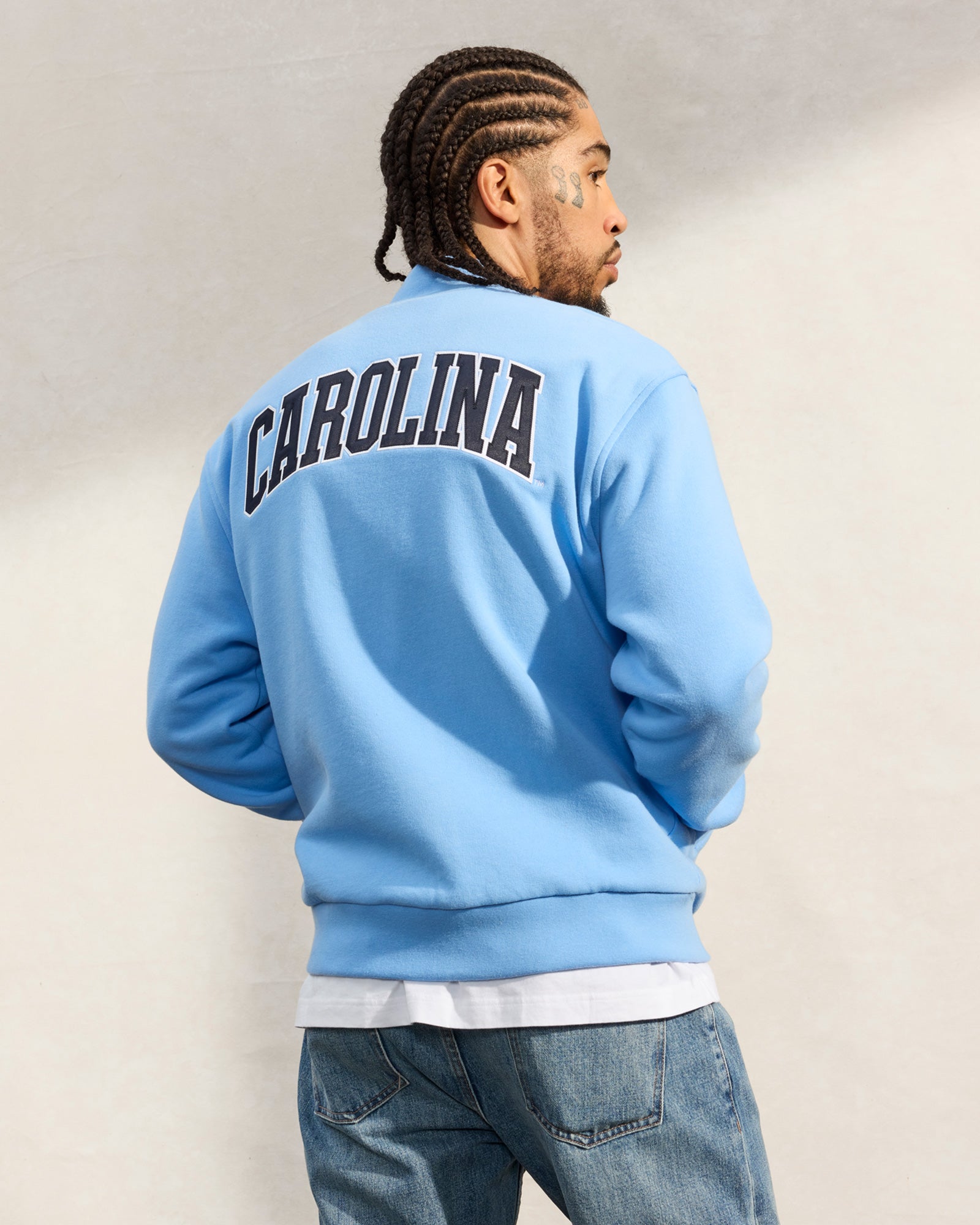 UNC Tar Heels Fleece Varsity Jacket - Blue