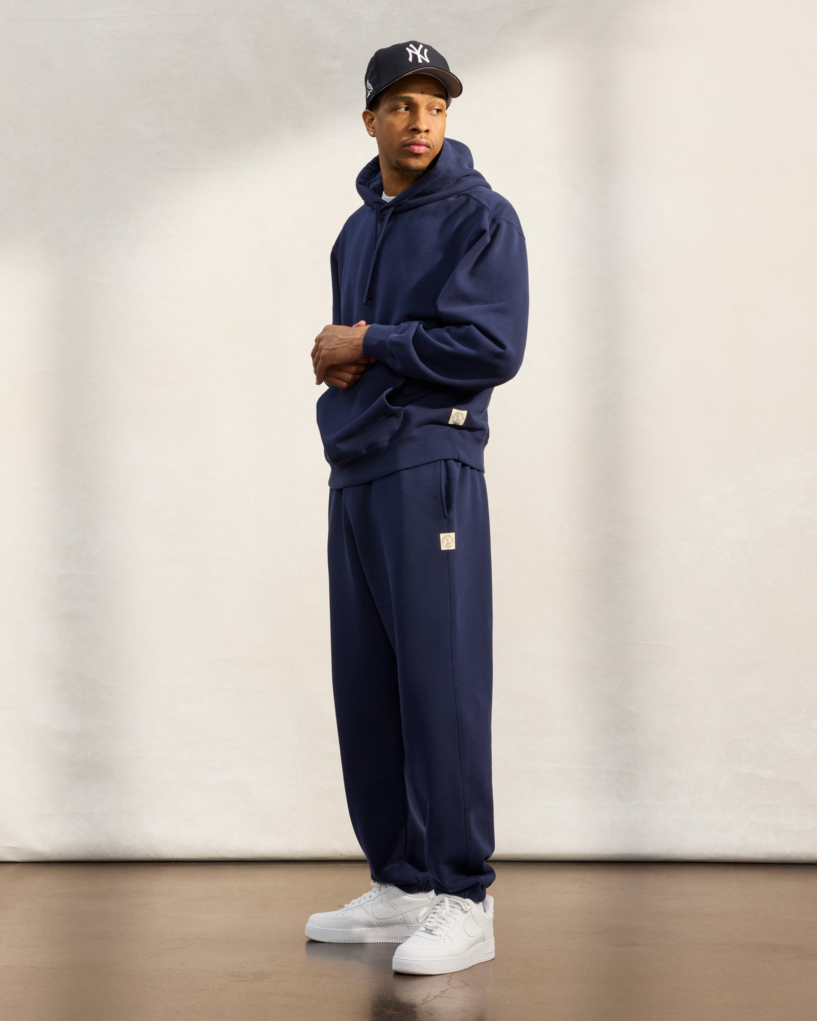 French Terry Relaxed Fit Sweatpant - Navy