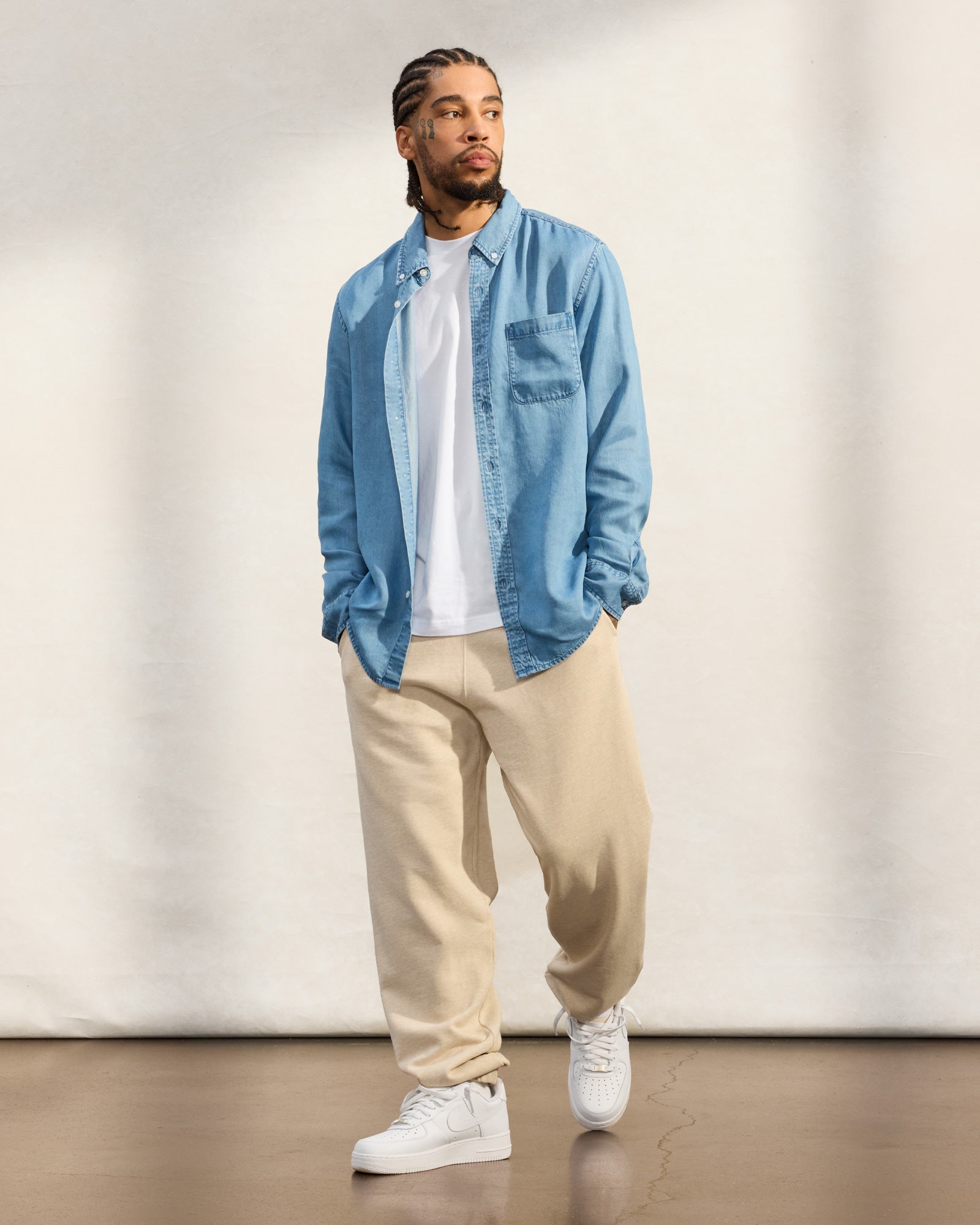 French Terry Relaxed Fit Sweatpant - Oatmeal