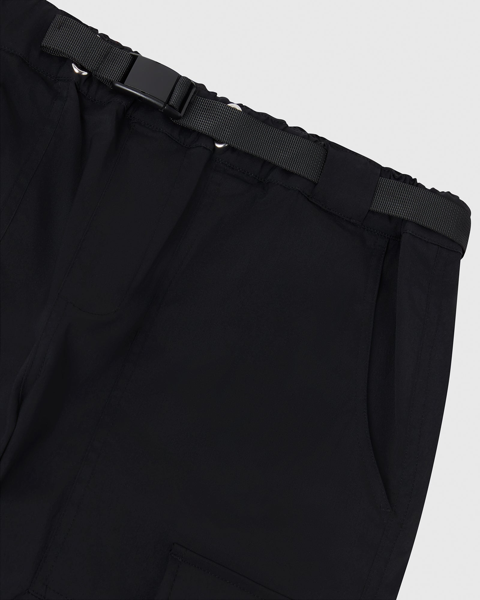 Belted Utility Cargo Pant - Black