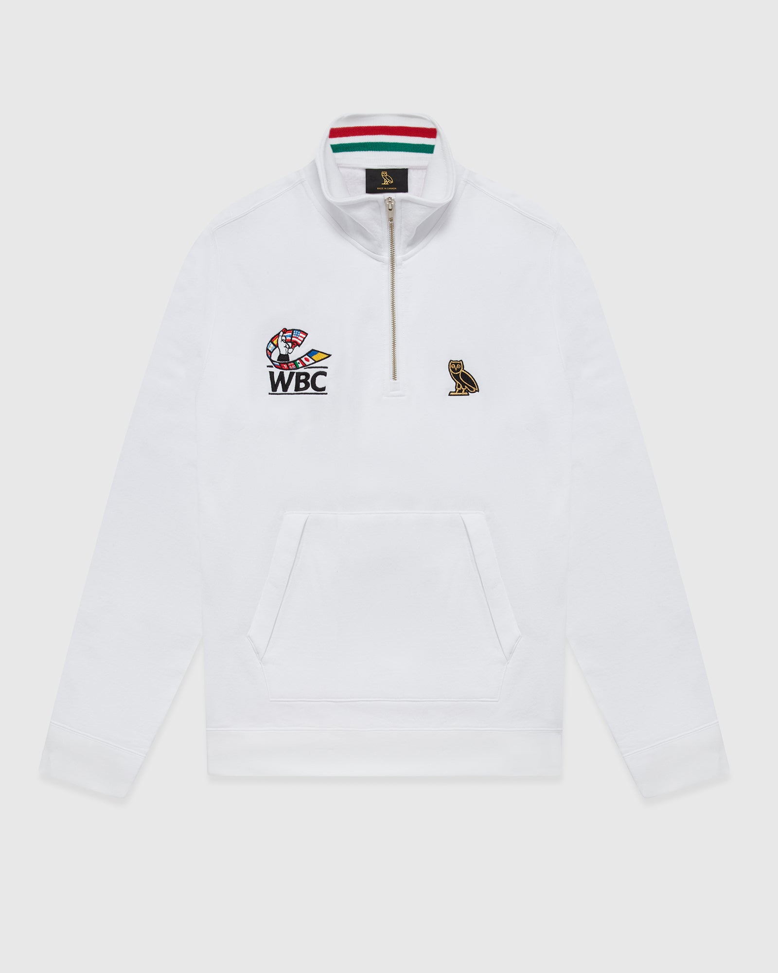 World Boxing Council Quarter-Zip Mockneck - White