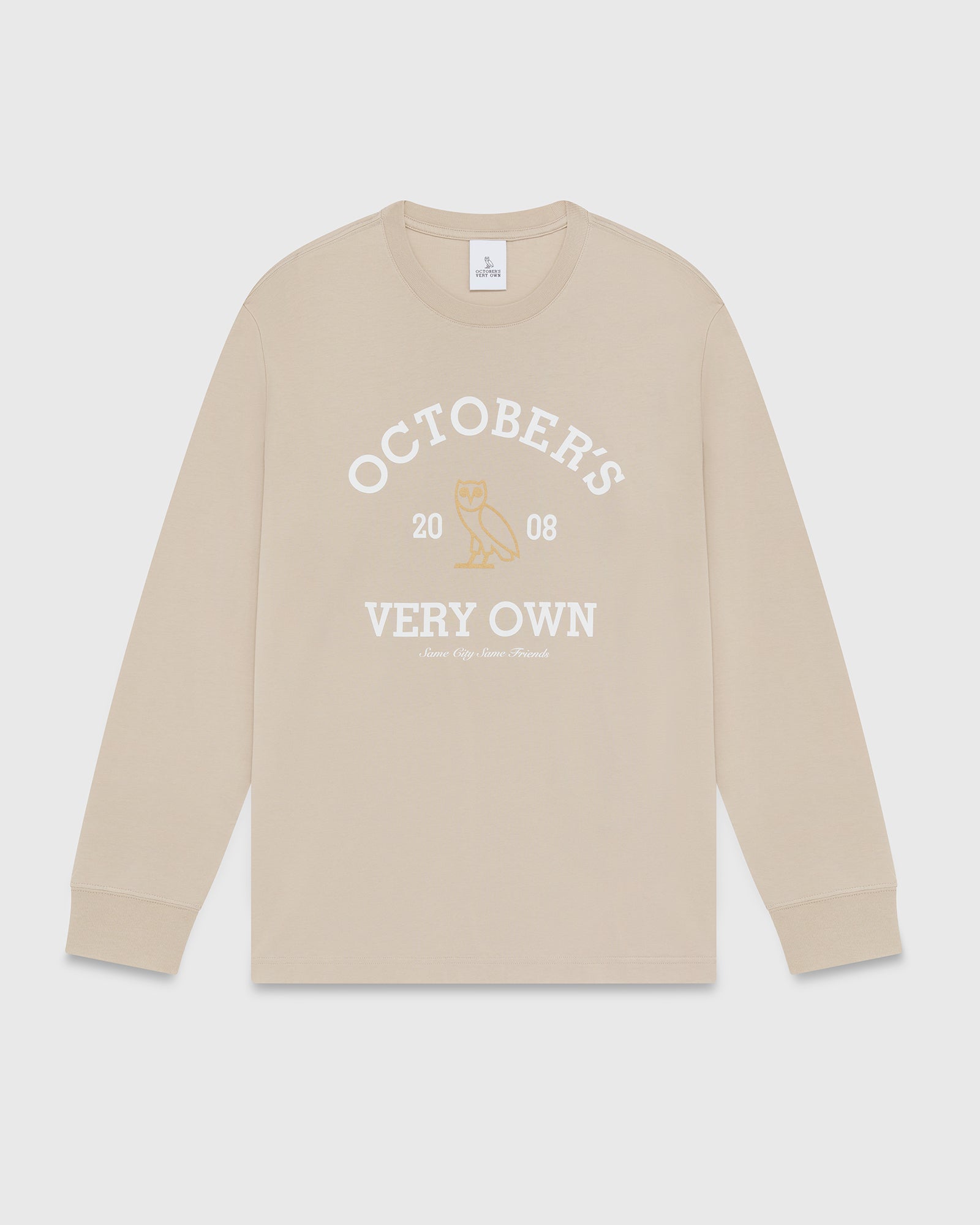 Collegiate Longsleeve T-Shirt - Stone