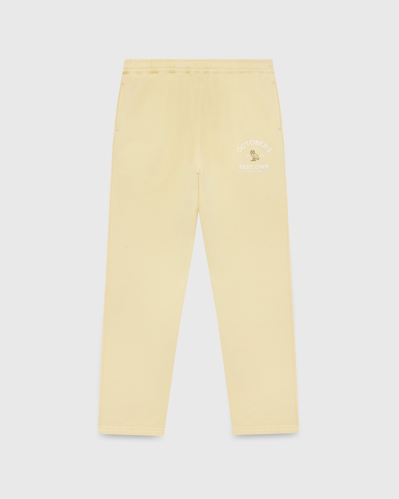 Collegiate Open Hem Sweatpant - Yellow