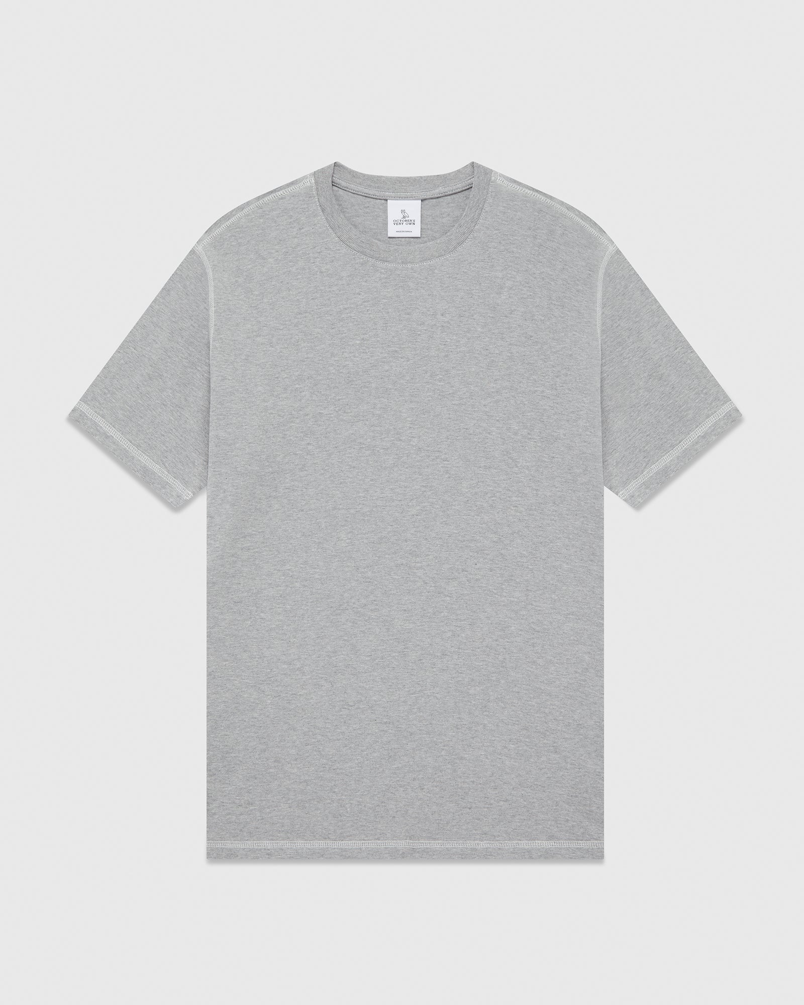 Contrast Stitch T-Shirt - Heather Grey