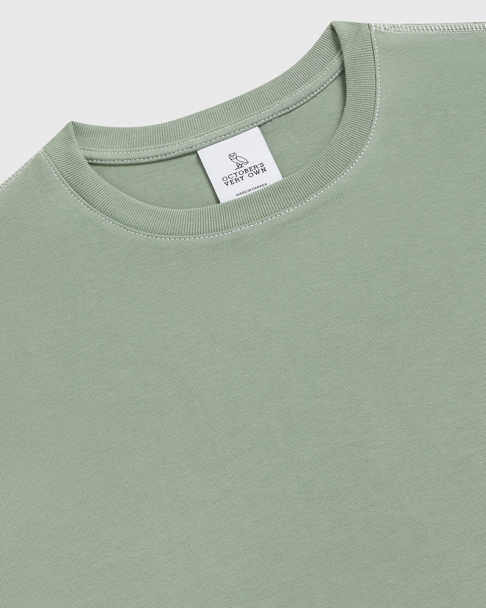 Contrast Stitch T-Shirt - Mint