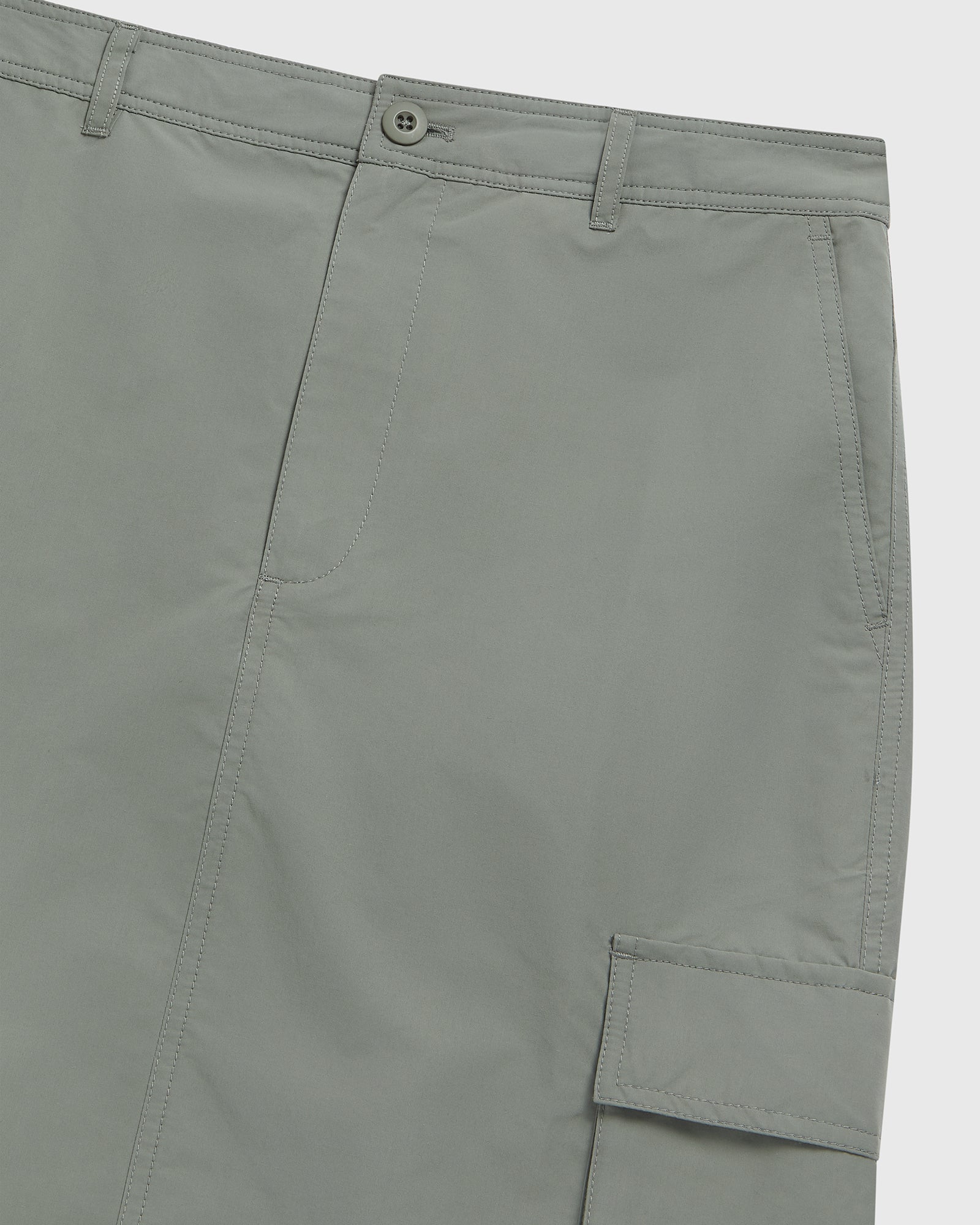 Nylon Cargo Skirt - Olive