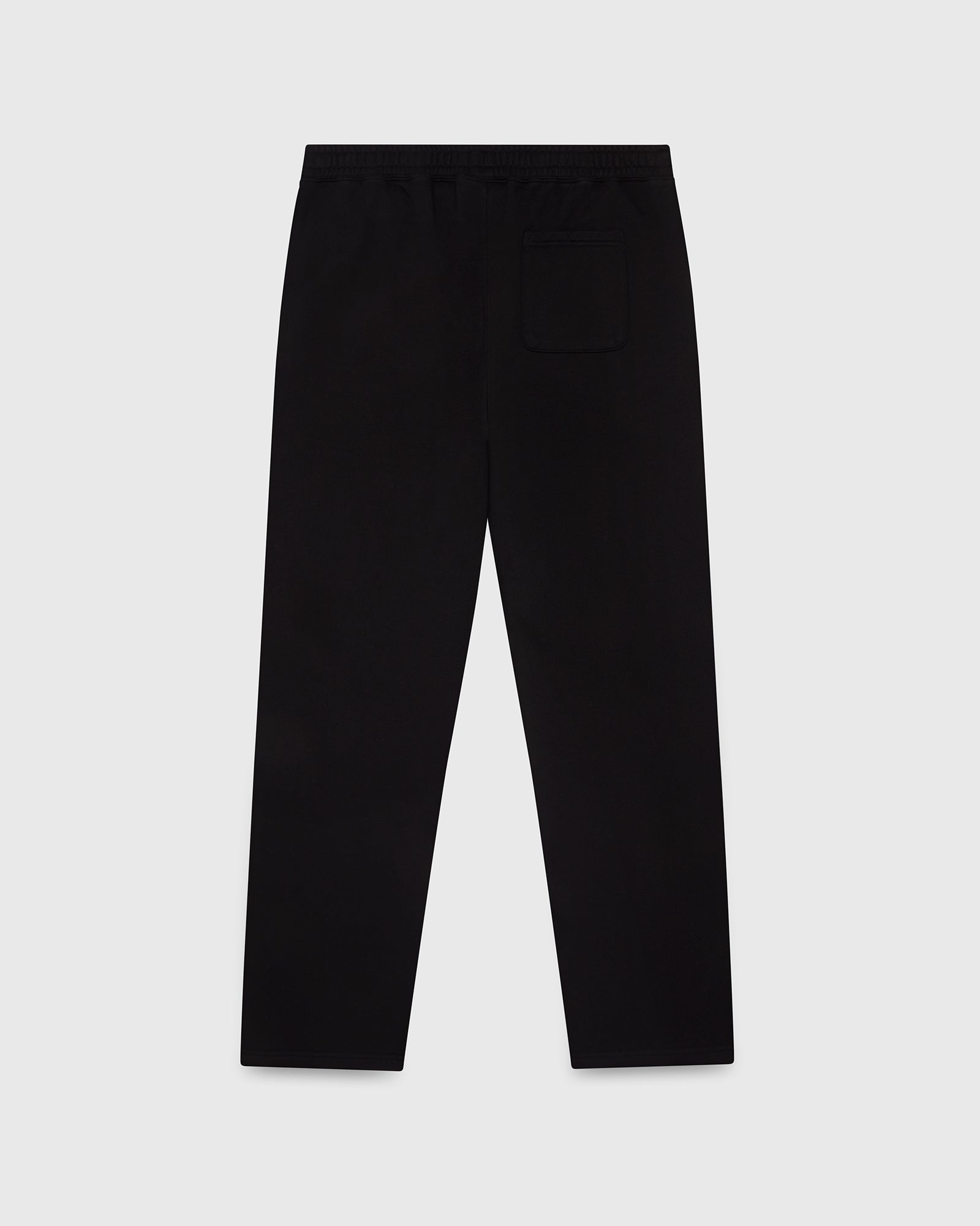 French Terry Open Hem Sweatpant - Black