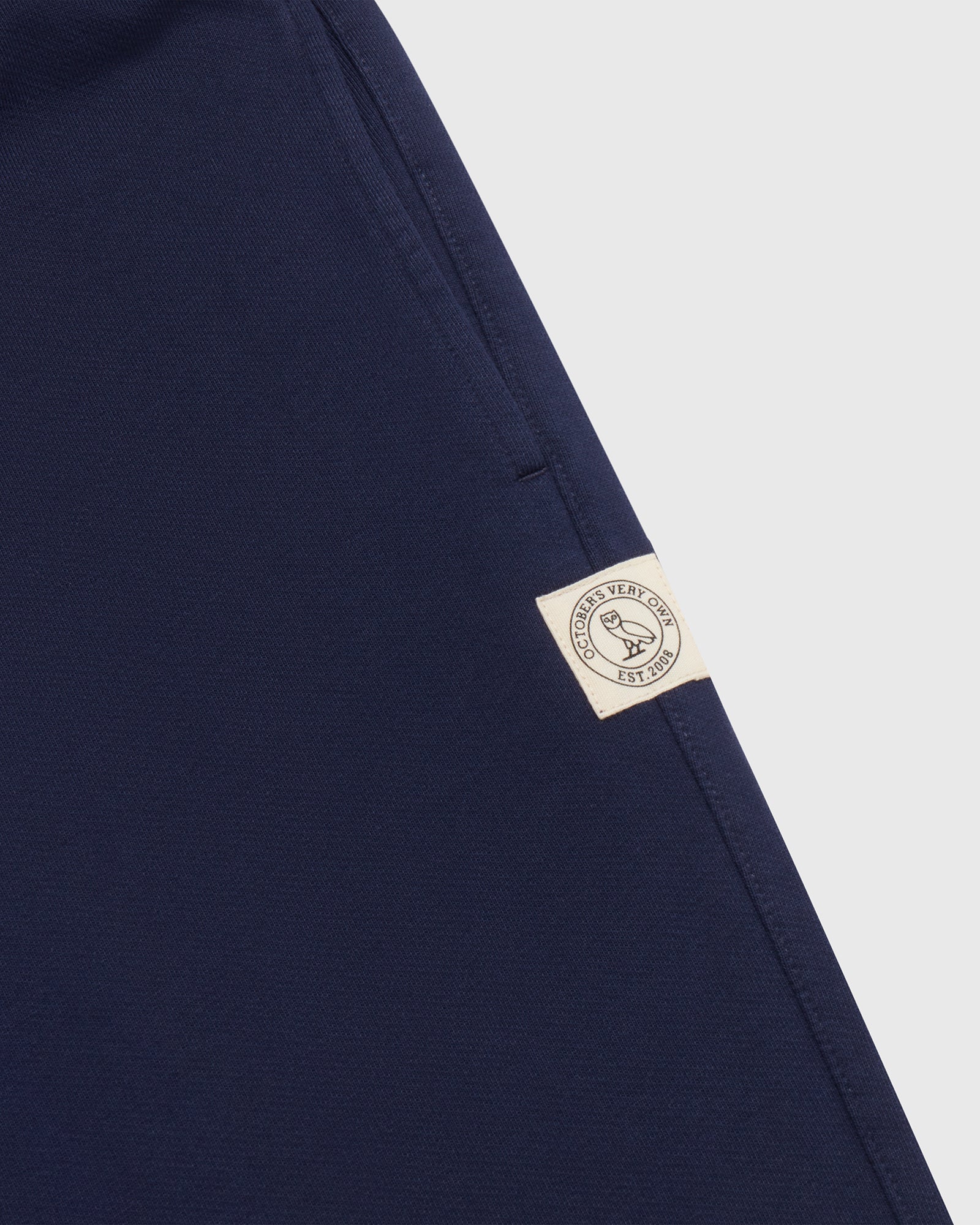 French Terry Open Hem Sweatpant - Navy