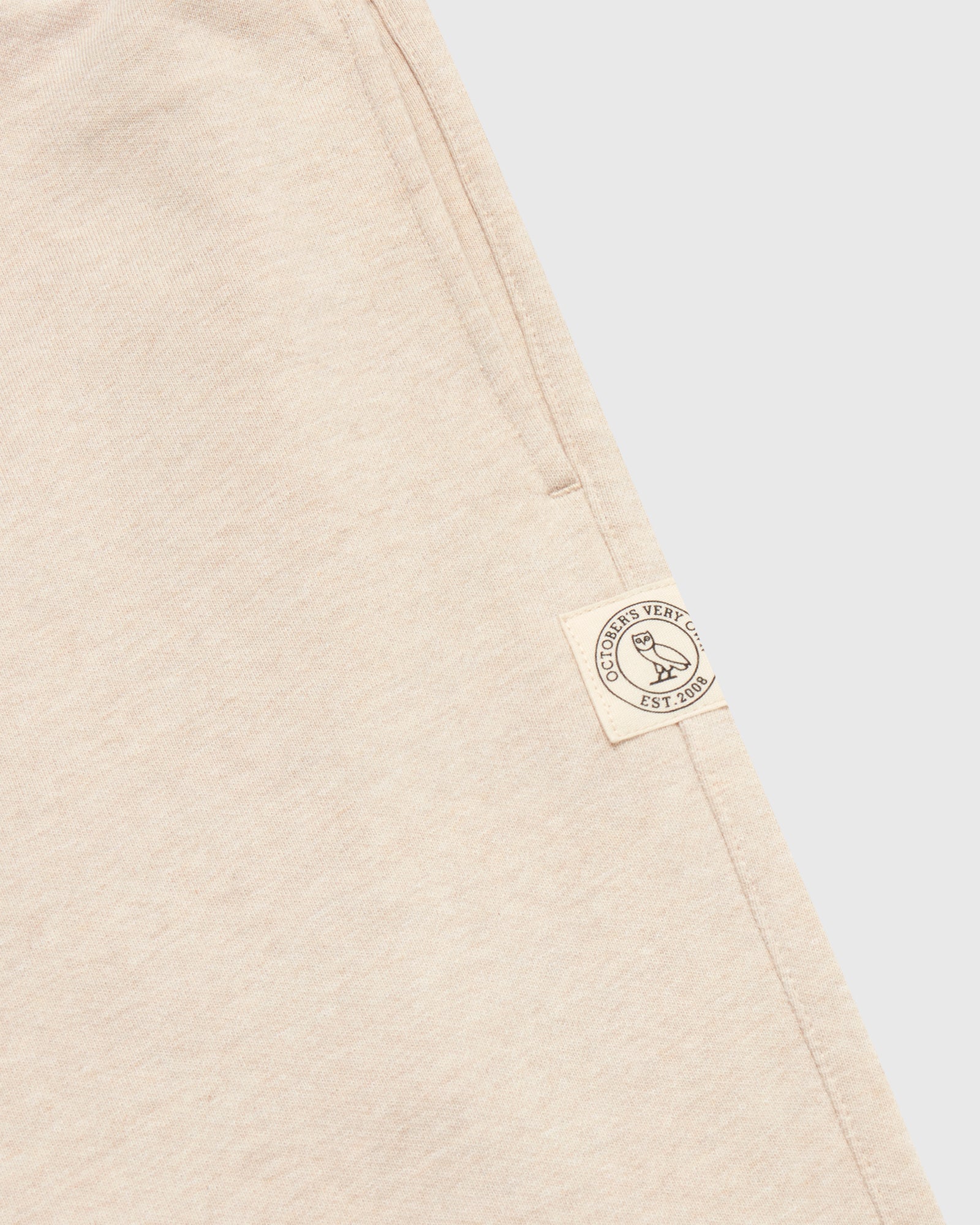 French Terry Open Hem Sweatpant - Oatmeal