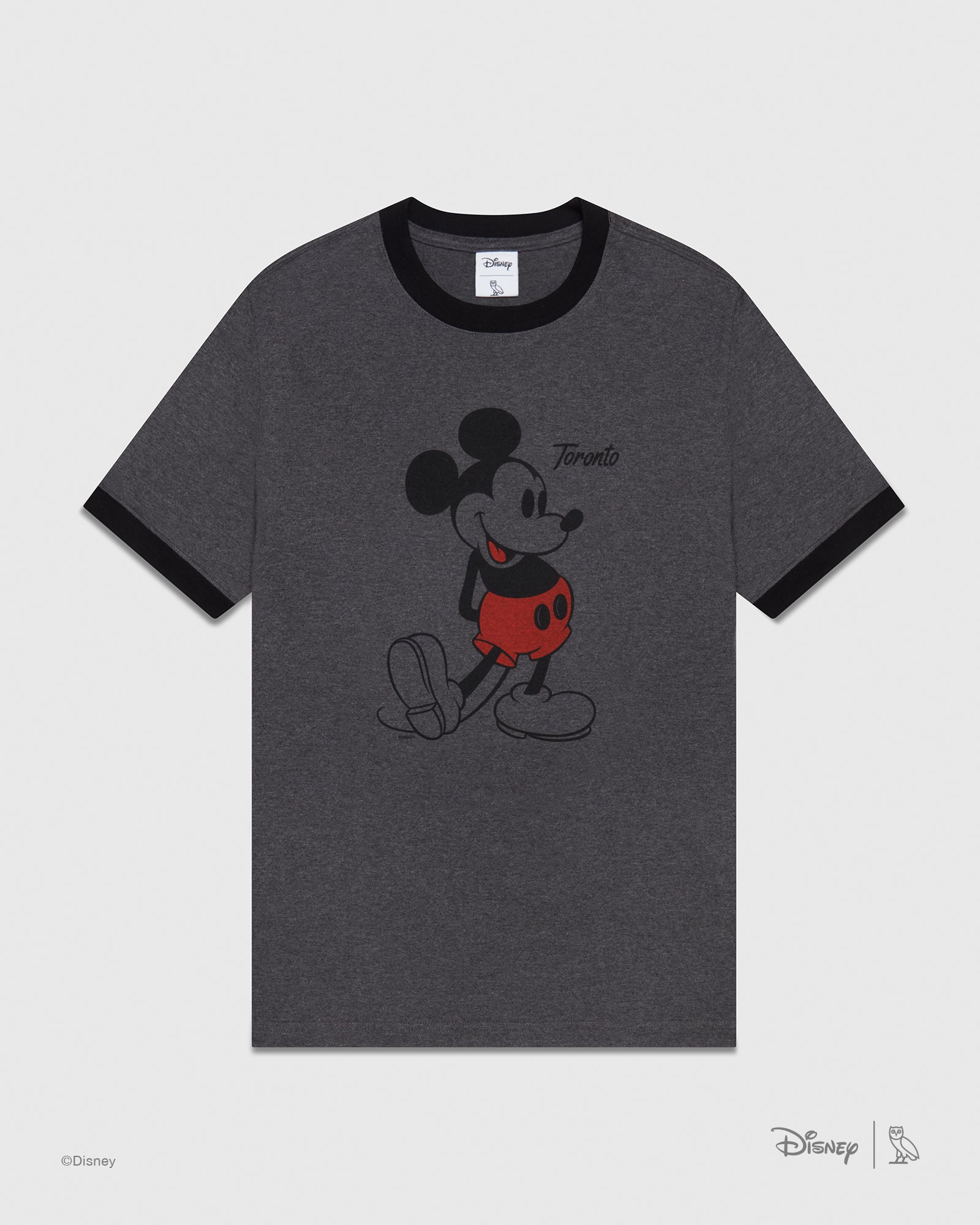 ©Disney Mickey Ringer T-Shirt - Charcoal Grey