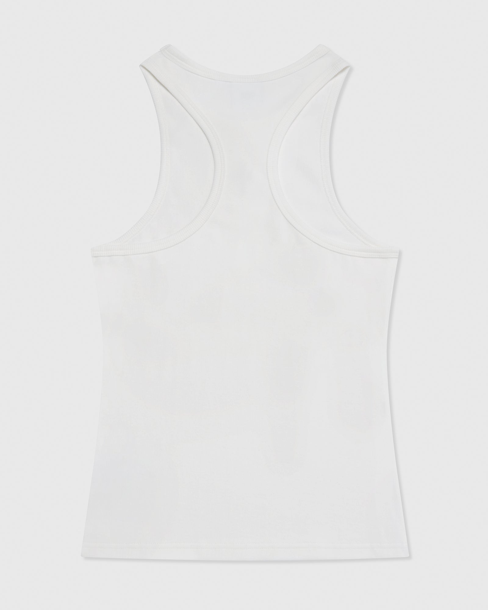 Ribbed Tank Top - White