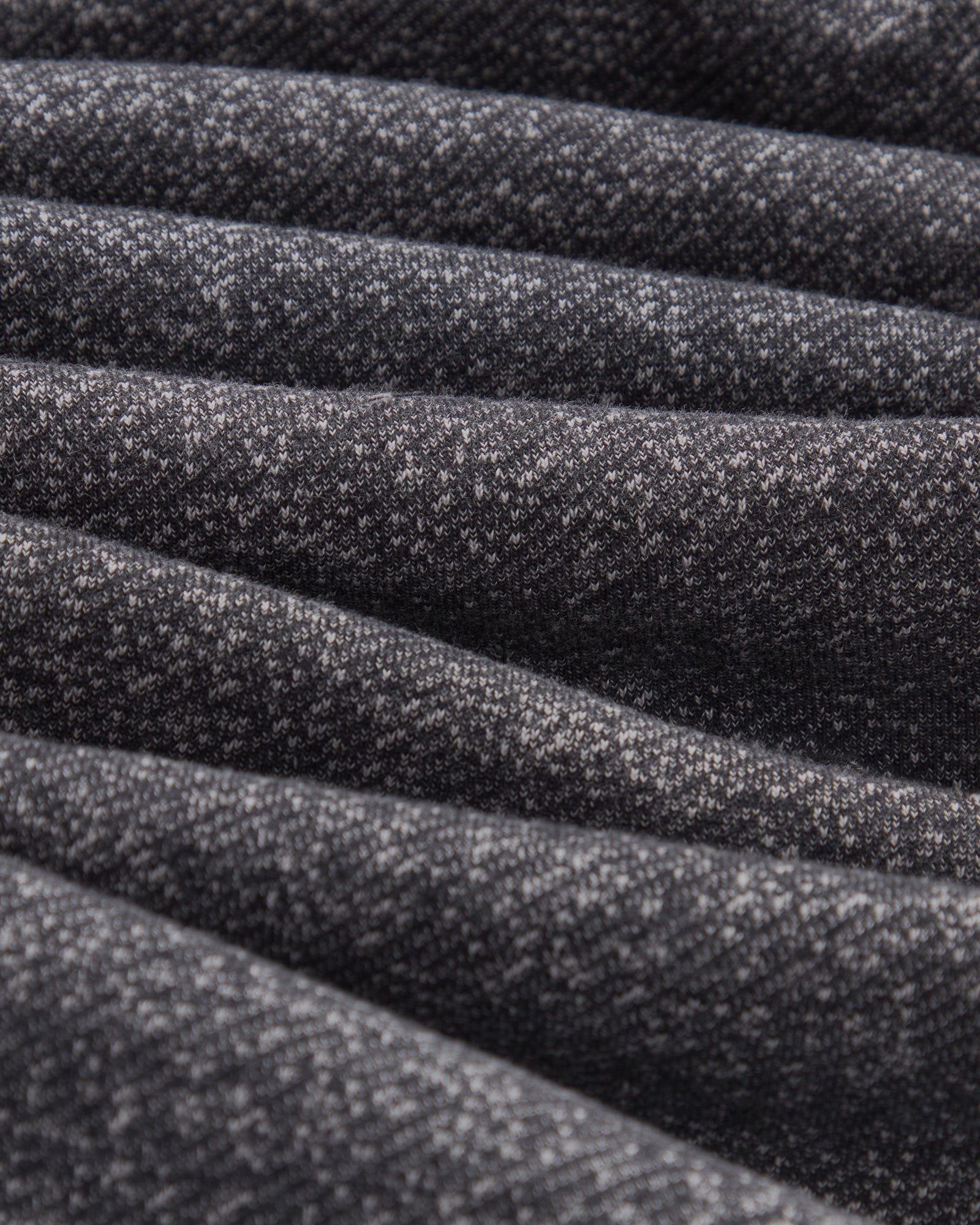 Speckle Fleece Cardigan - Black