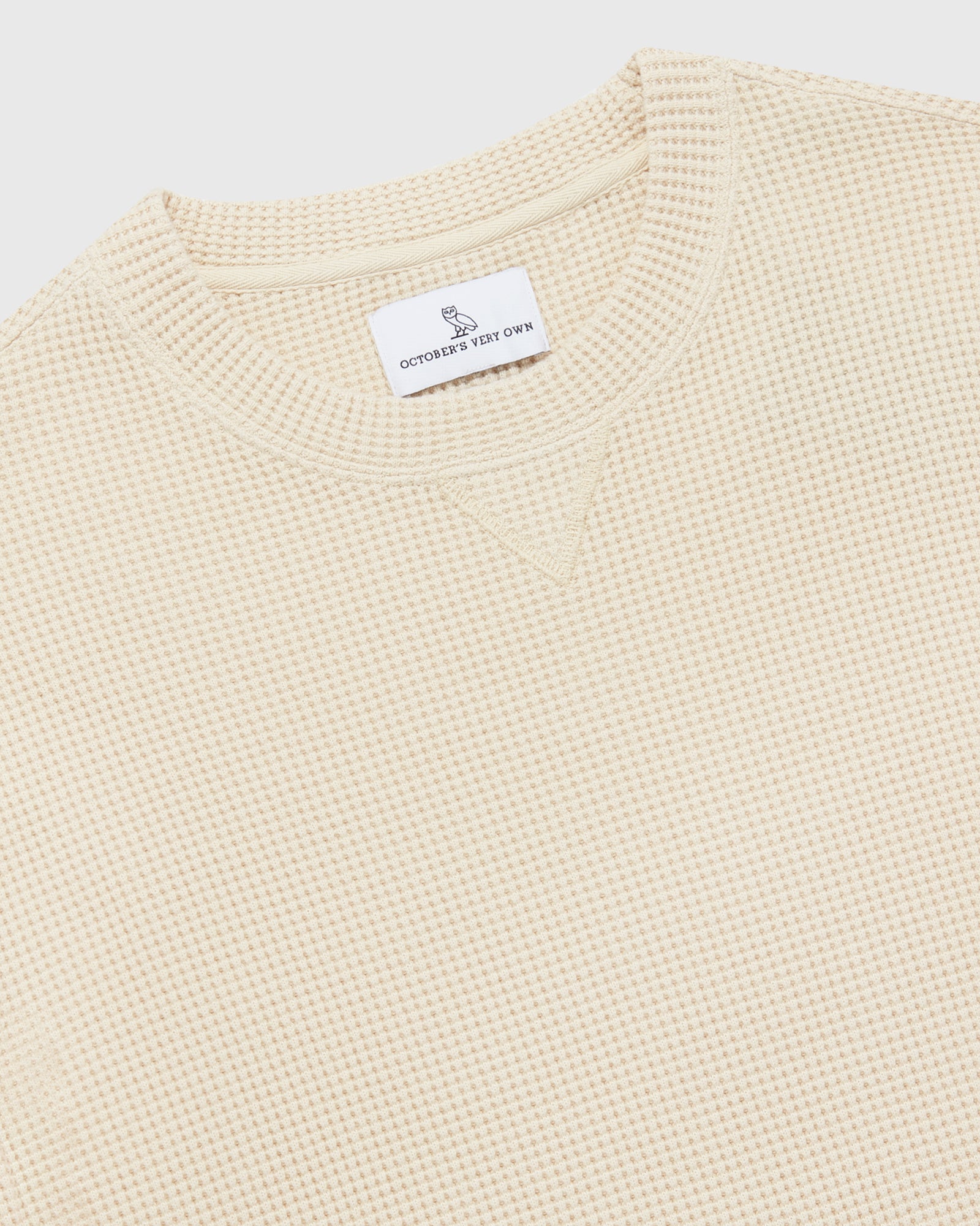 Waffle Longsleeve T-Shirt - Oatmeal