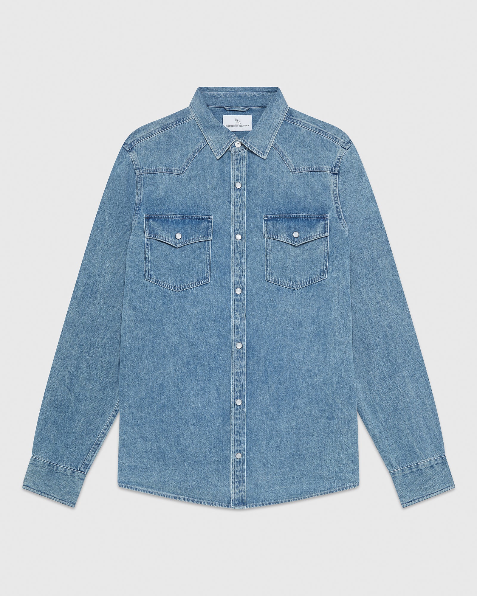 Denim Western Shirt - Washed Indigo