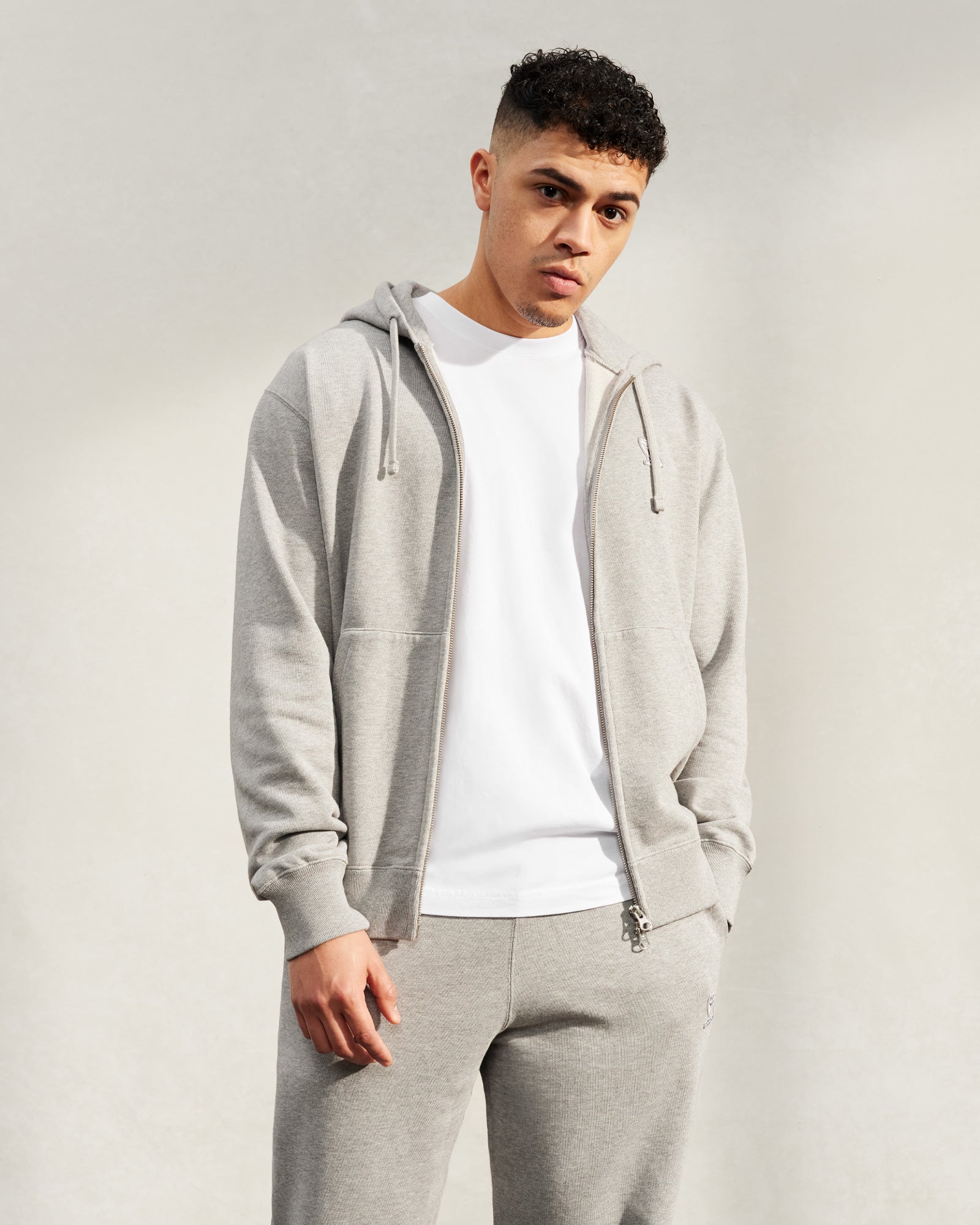 Classic Full-Zip Hoodie - Heather Grey