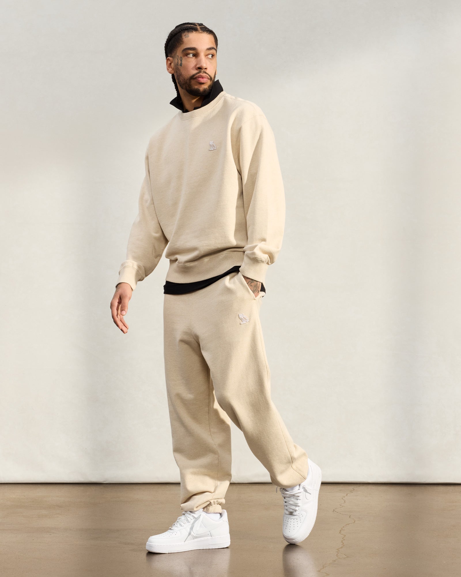 Classic Open Hem Sweatpant - Oatmeal - October's Very Own