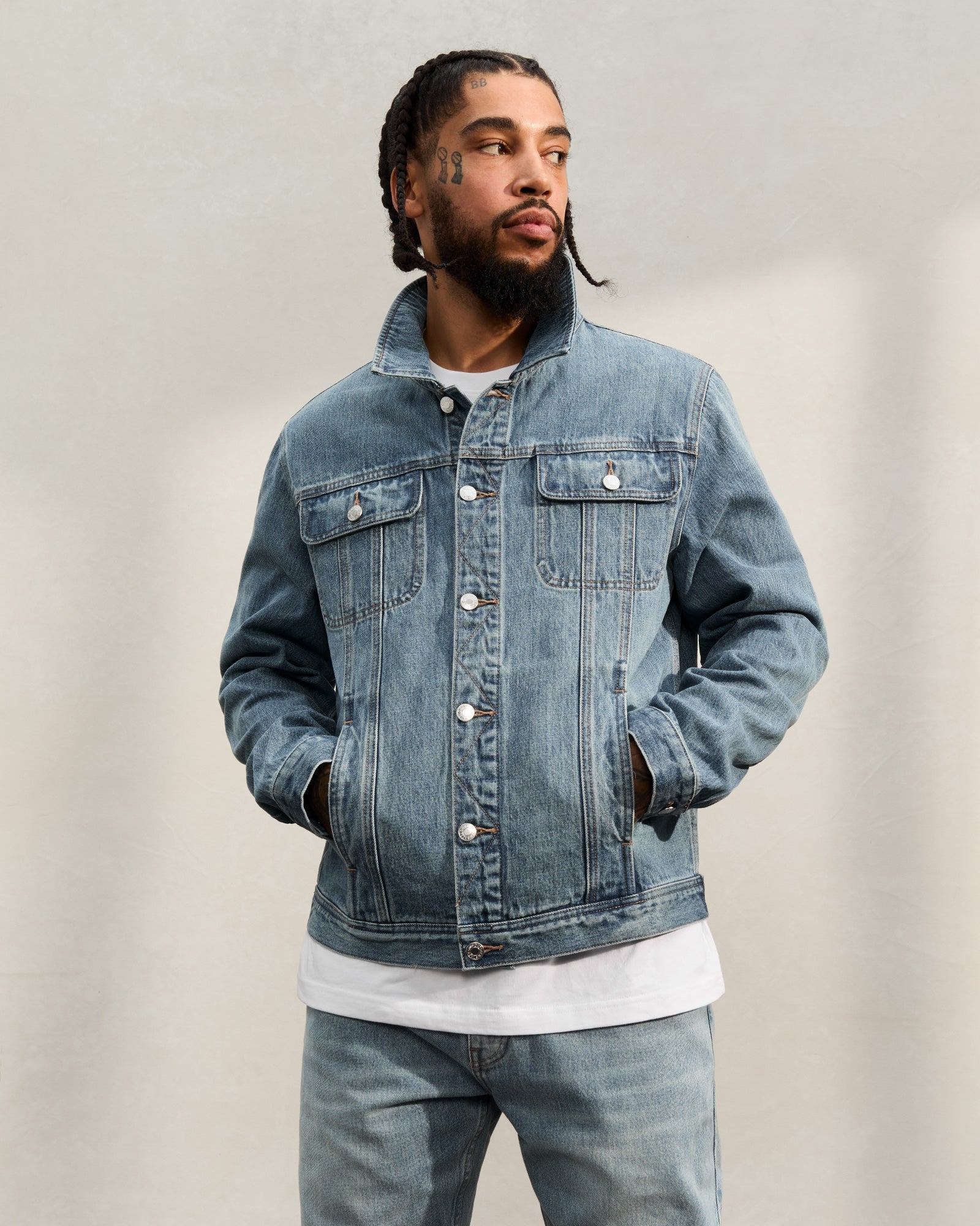 Denim Trucker Jacket - Washed Indigo