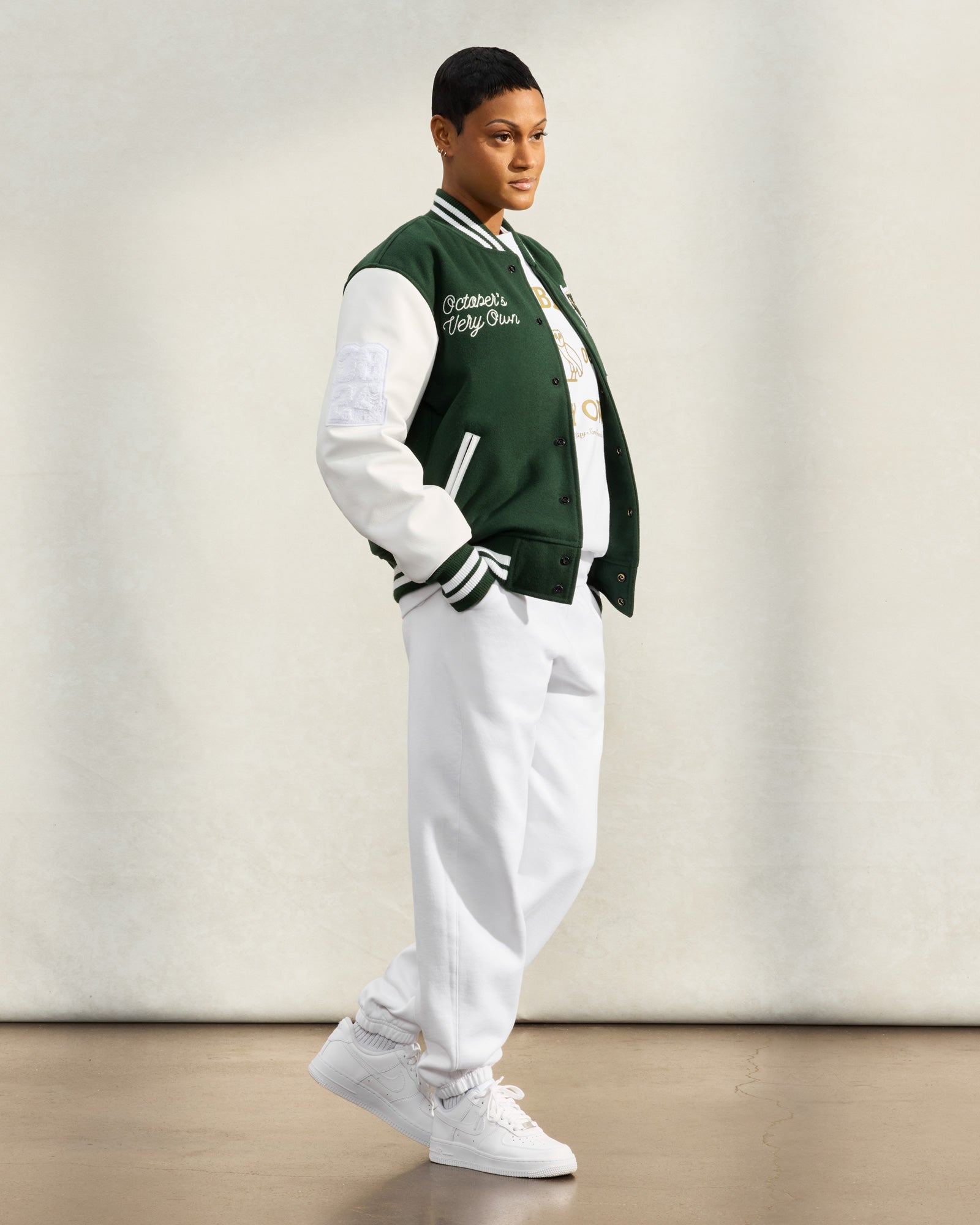 Collegiate Varsity Jacket - Green