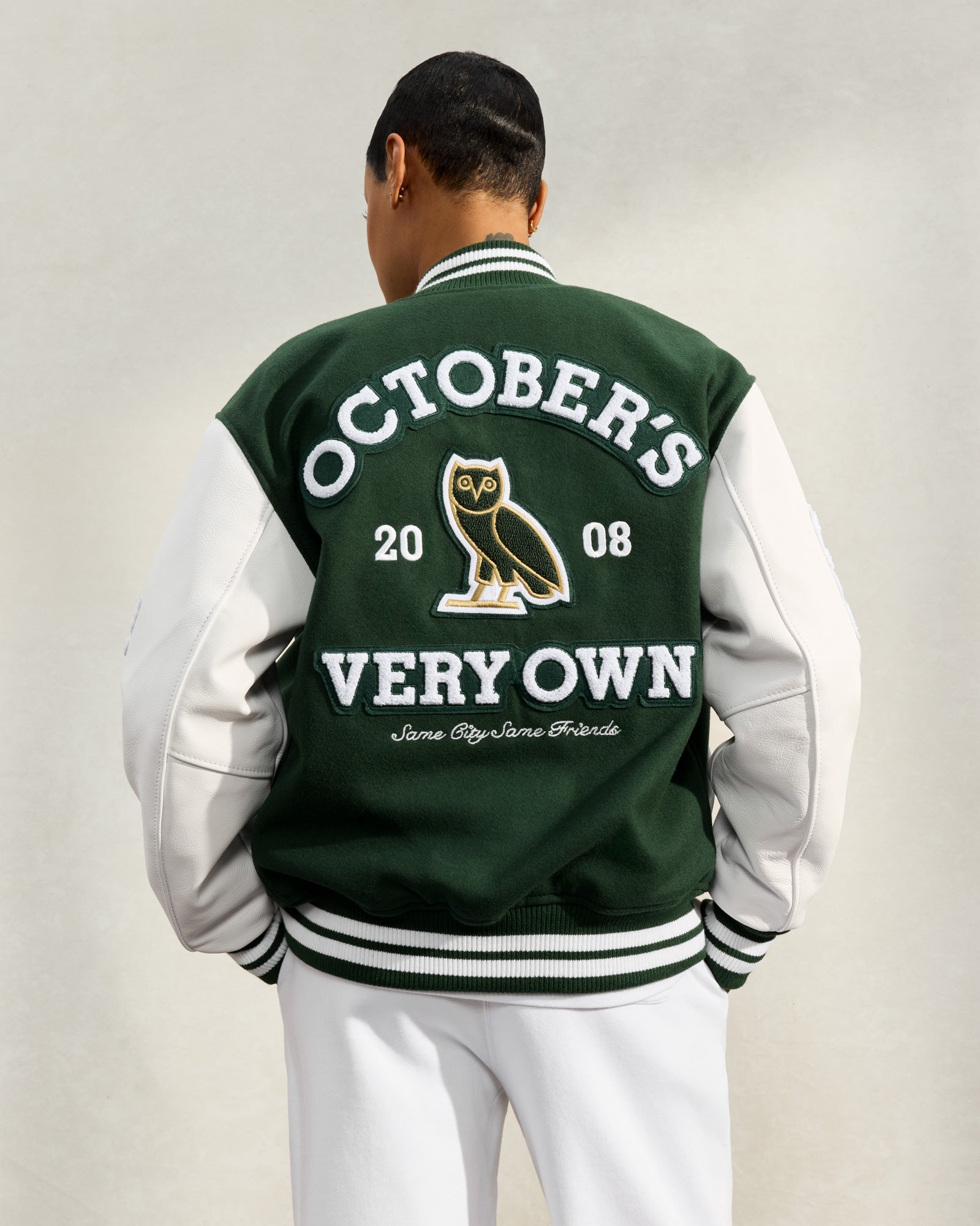 Collegiate Varsity Jacket - Green