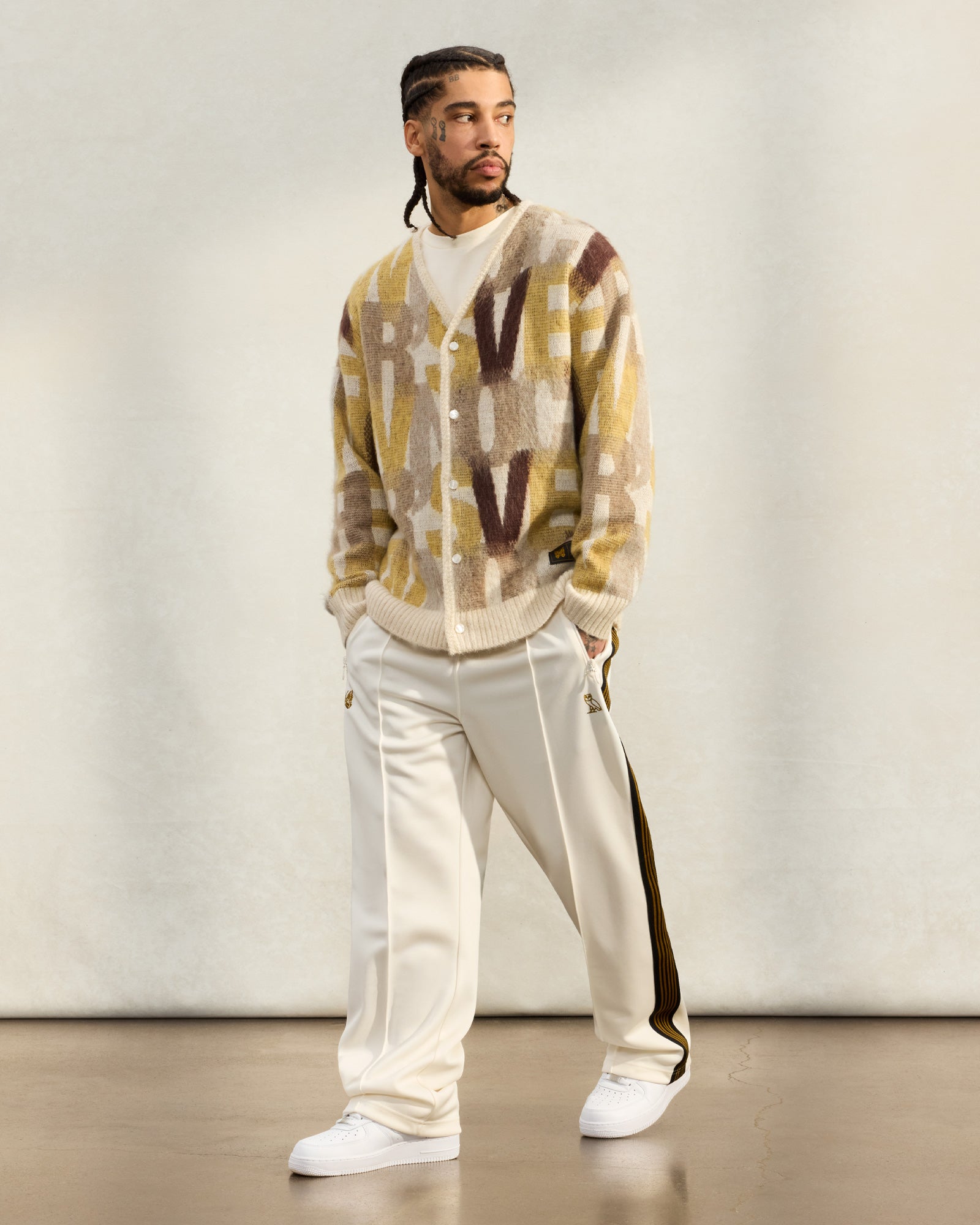 Needles Open Hem Track Pant - Off White