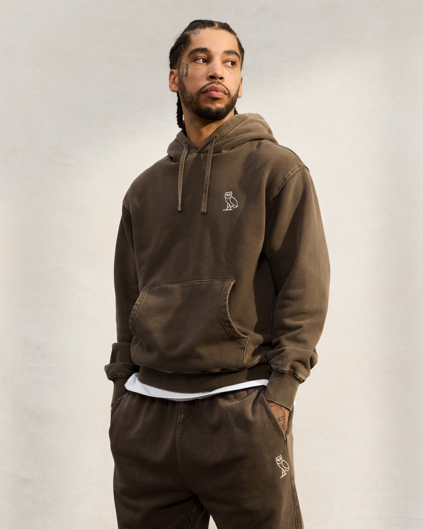 Muskoka Garment Dyed Hoodie - Brown