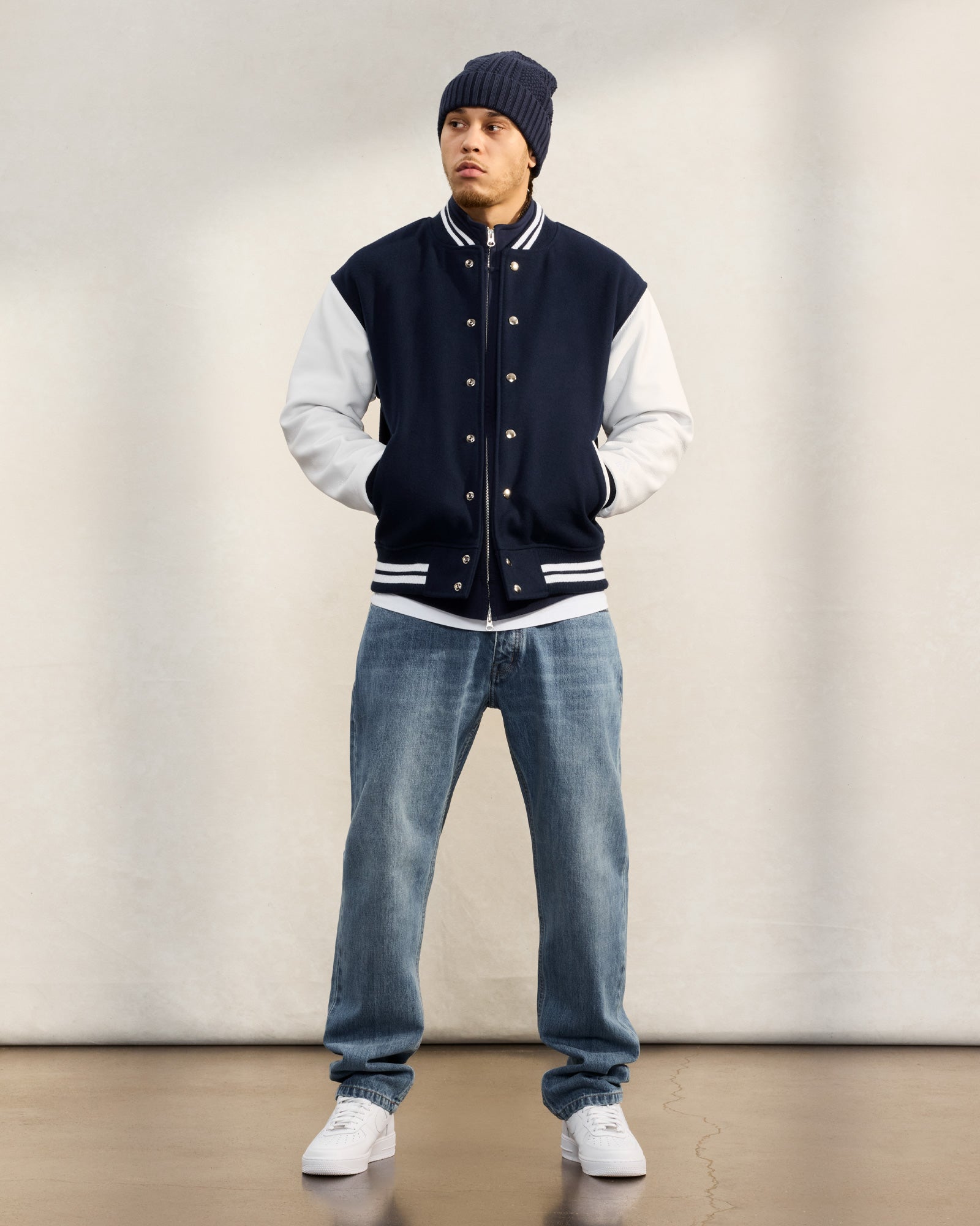 Varsity Jacket - Navy