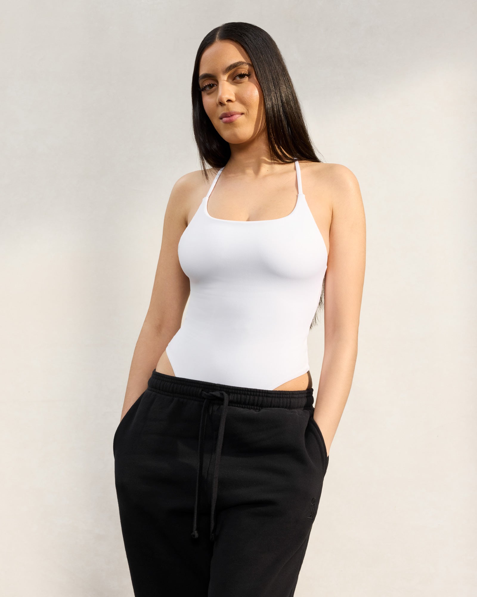 Cami Strap Bodysuit - White