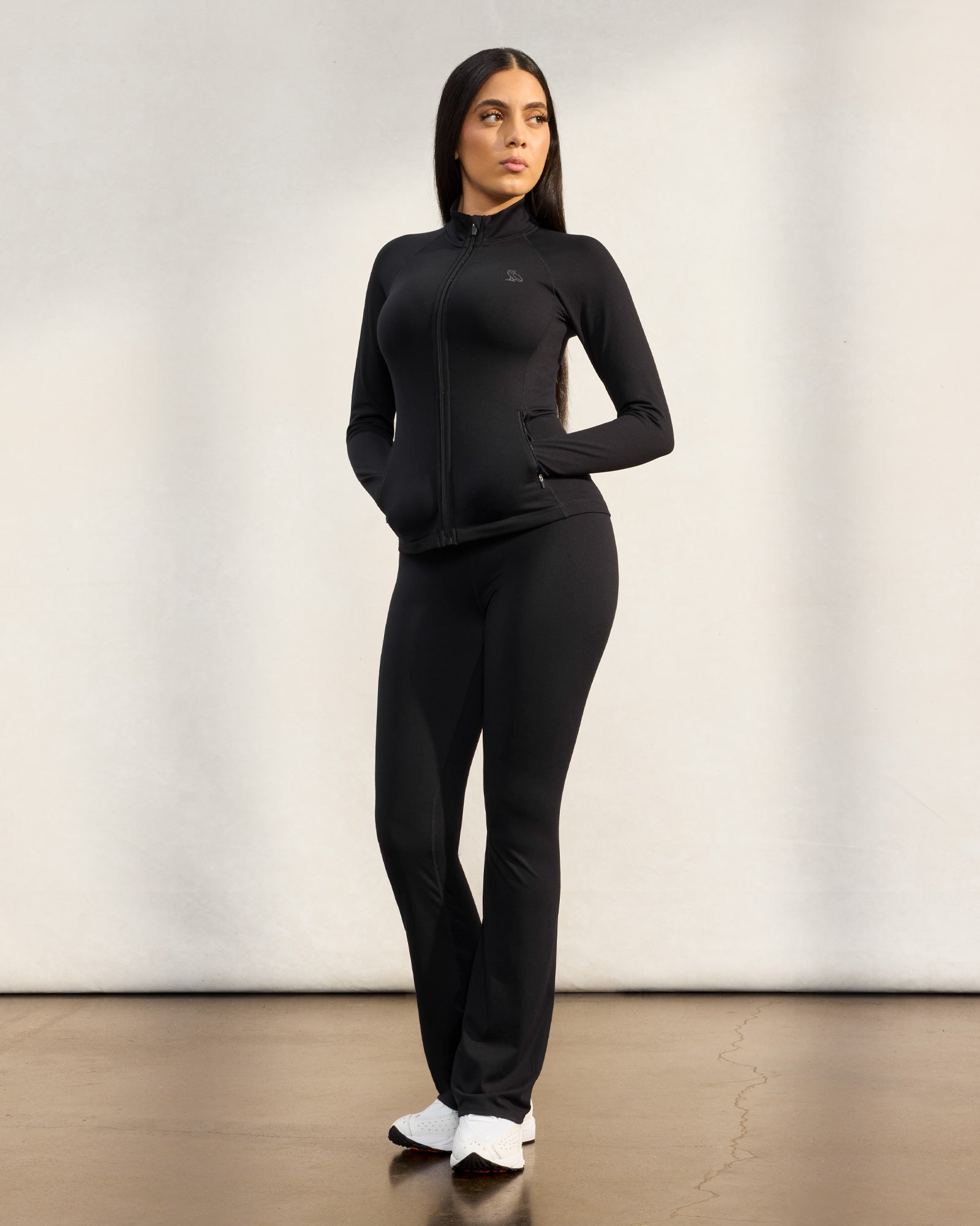 High-Rise Flared Legging - Black