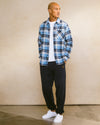 Plaid Flannel Shirt - Blue