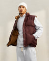 Crescent Down Works Italian Vest - Burgundy