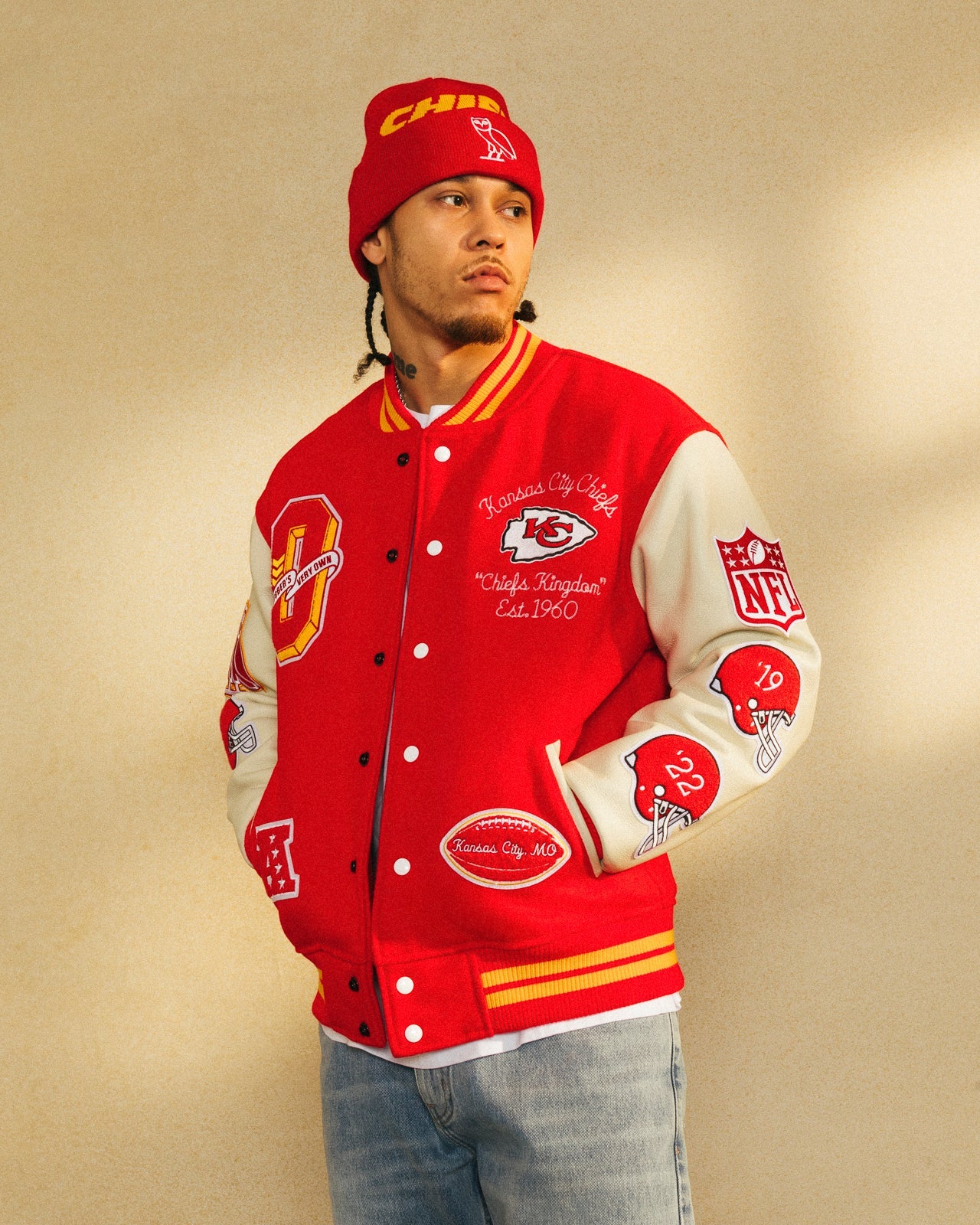 NFL Kansas City Chiefs Varsity Jacket - Red