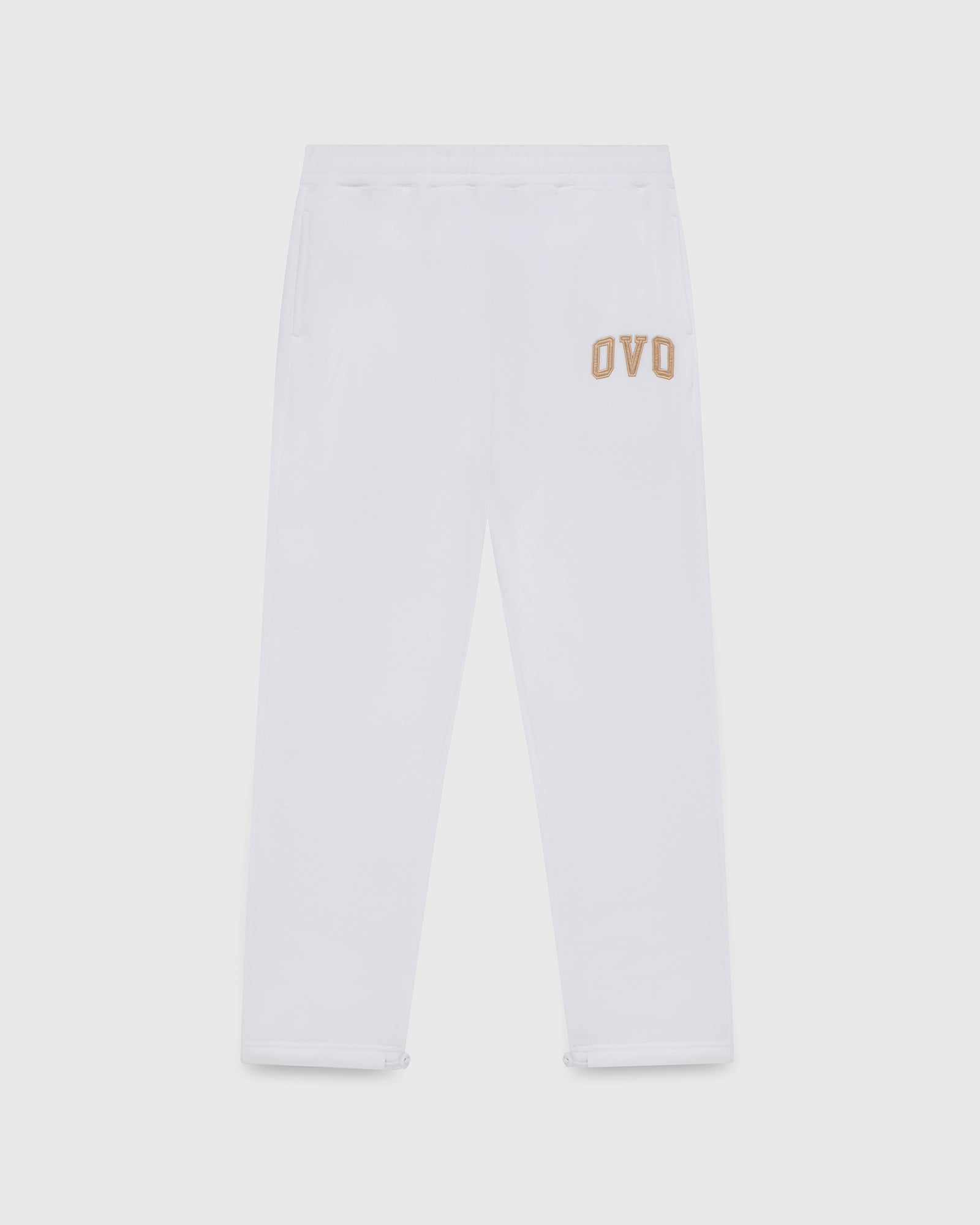 Arch Logo Open Hem Sweatpant - White