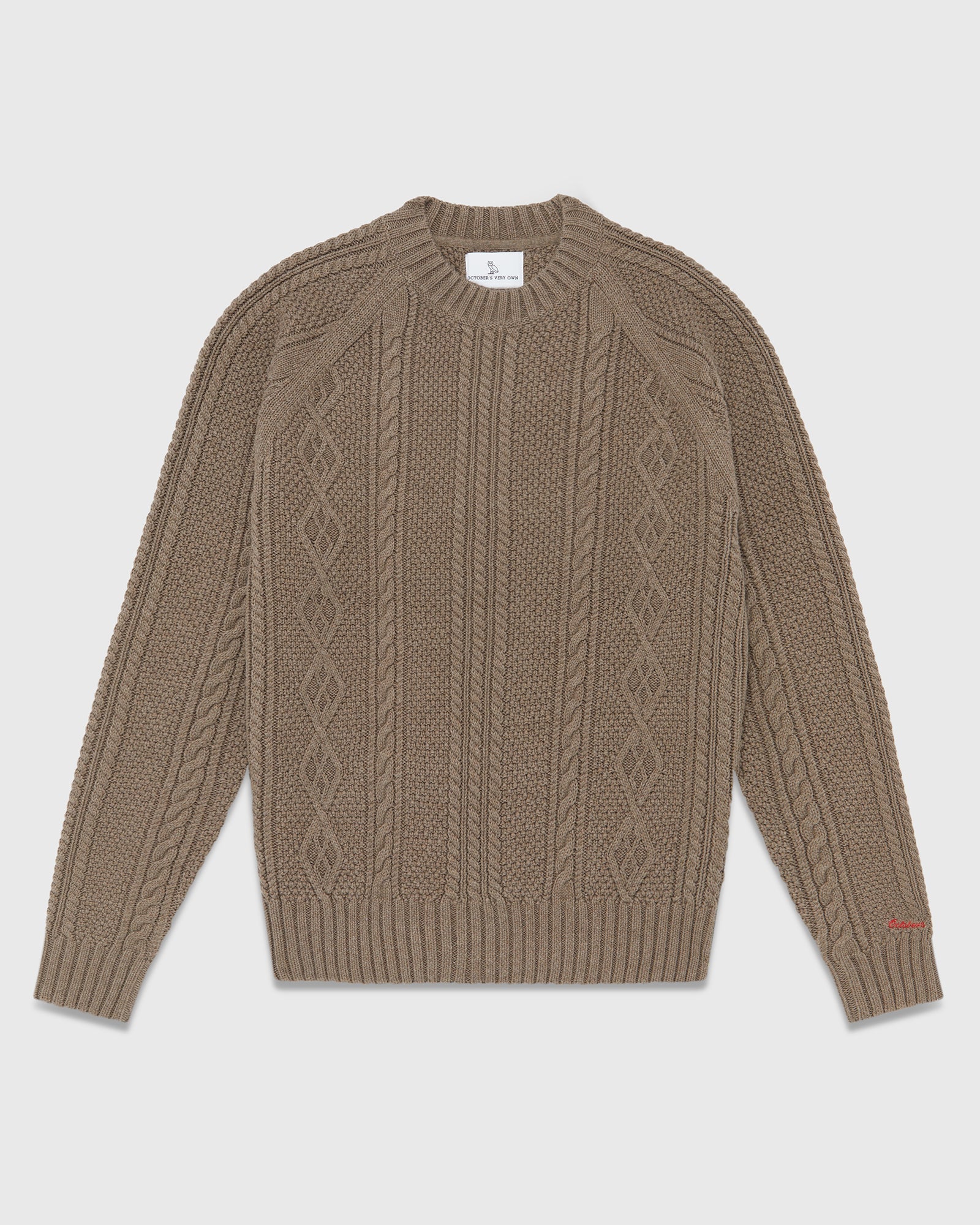 Cable Knit Sweater - Taupe