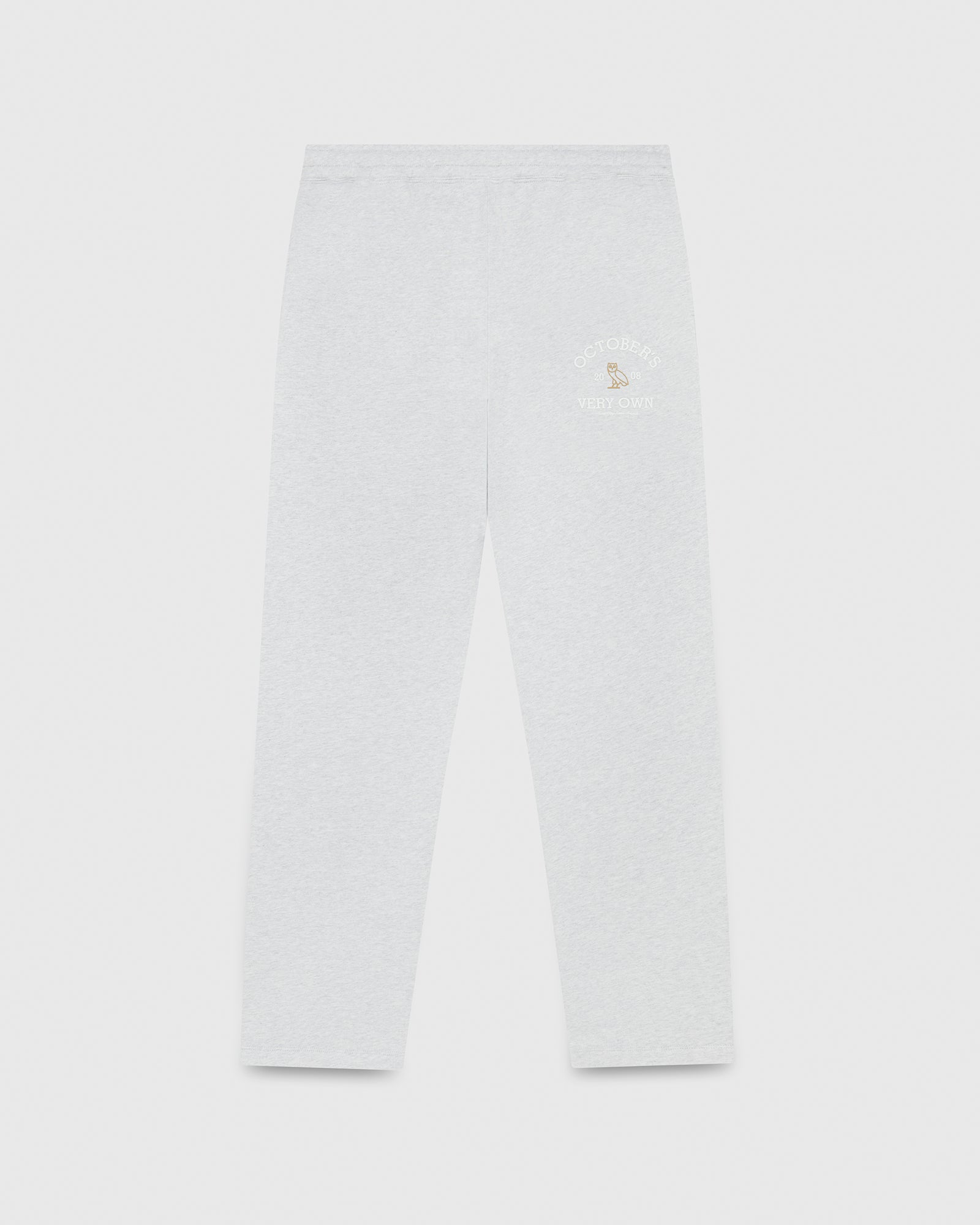 Herringbone Open Hem Sweatpant - Ash Heather Grey