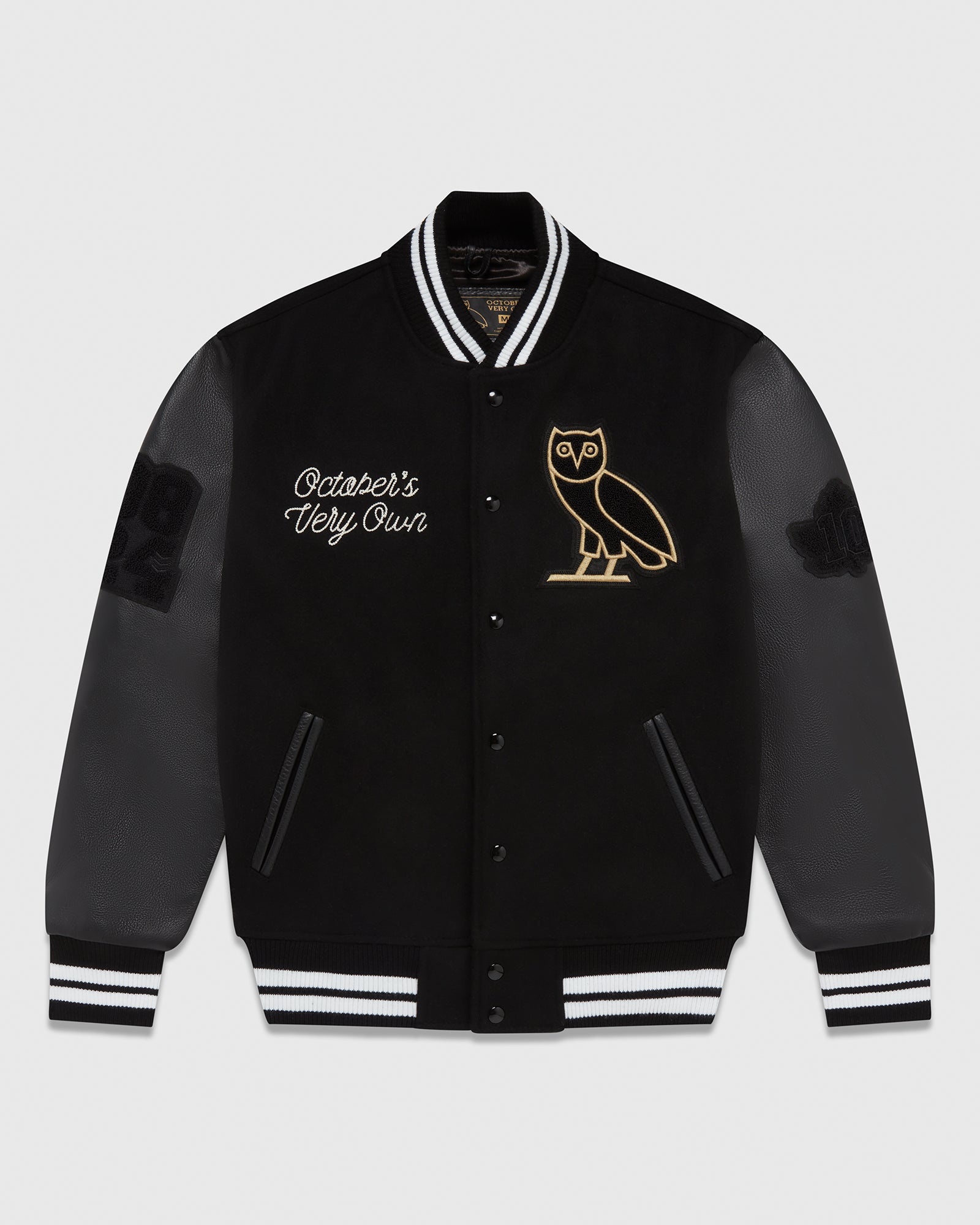 OVO X NFL Dallas Cowboys Leather Wool Varsity Jacket Navy October's Very  Own