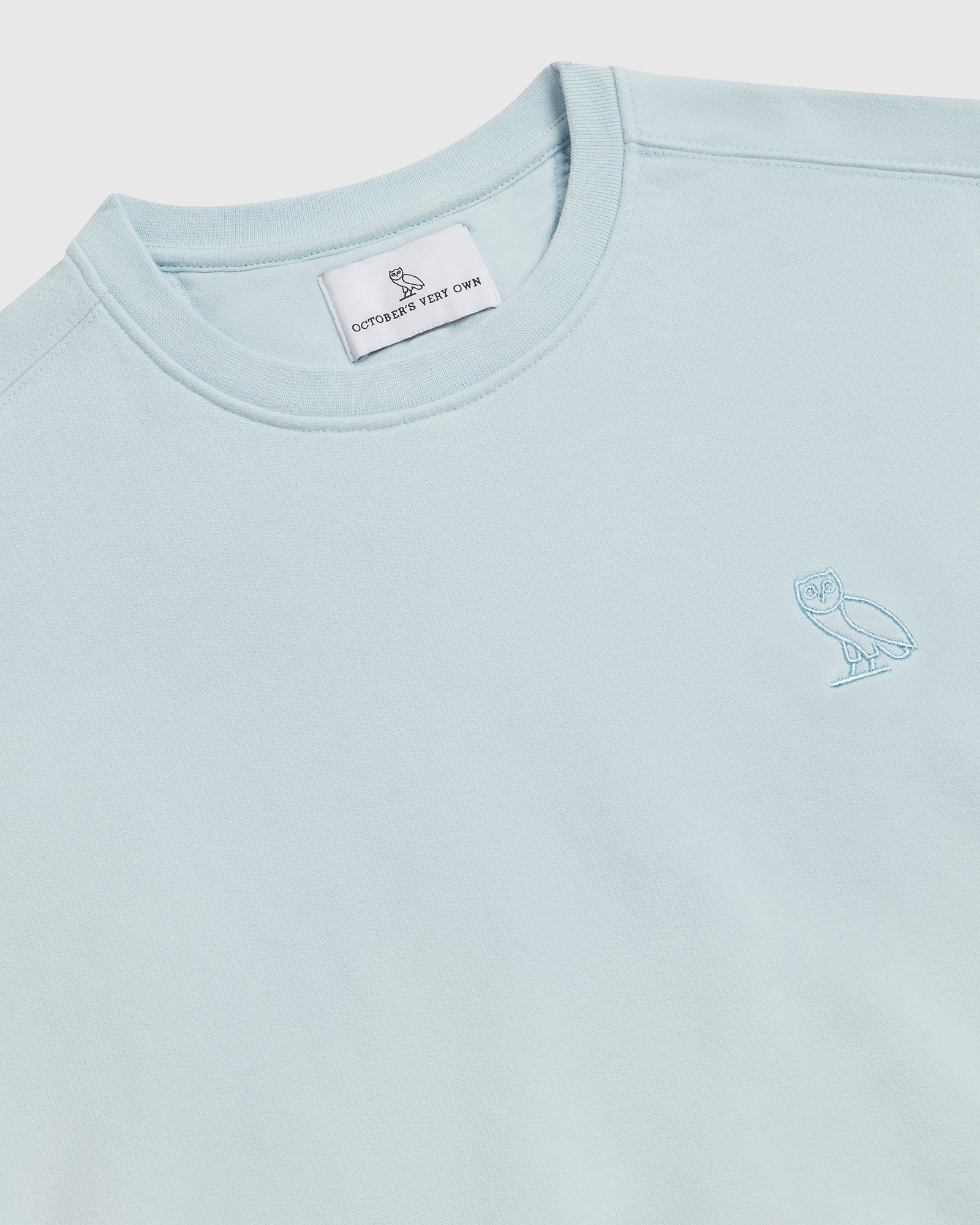 Cropped Crewneck - Light Blue