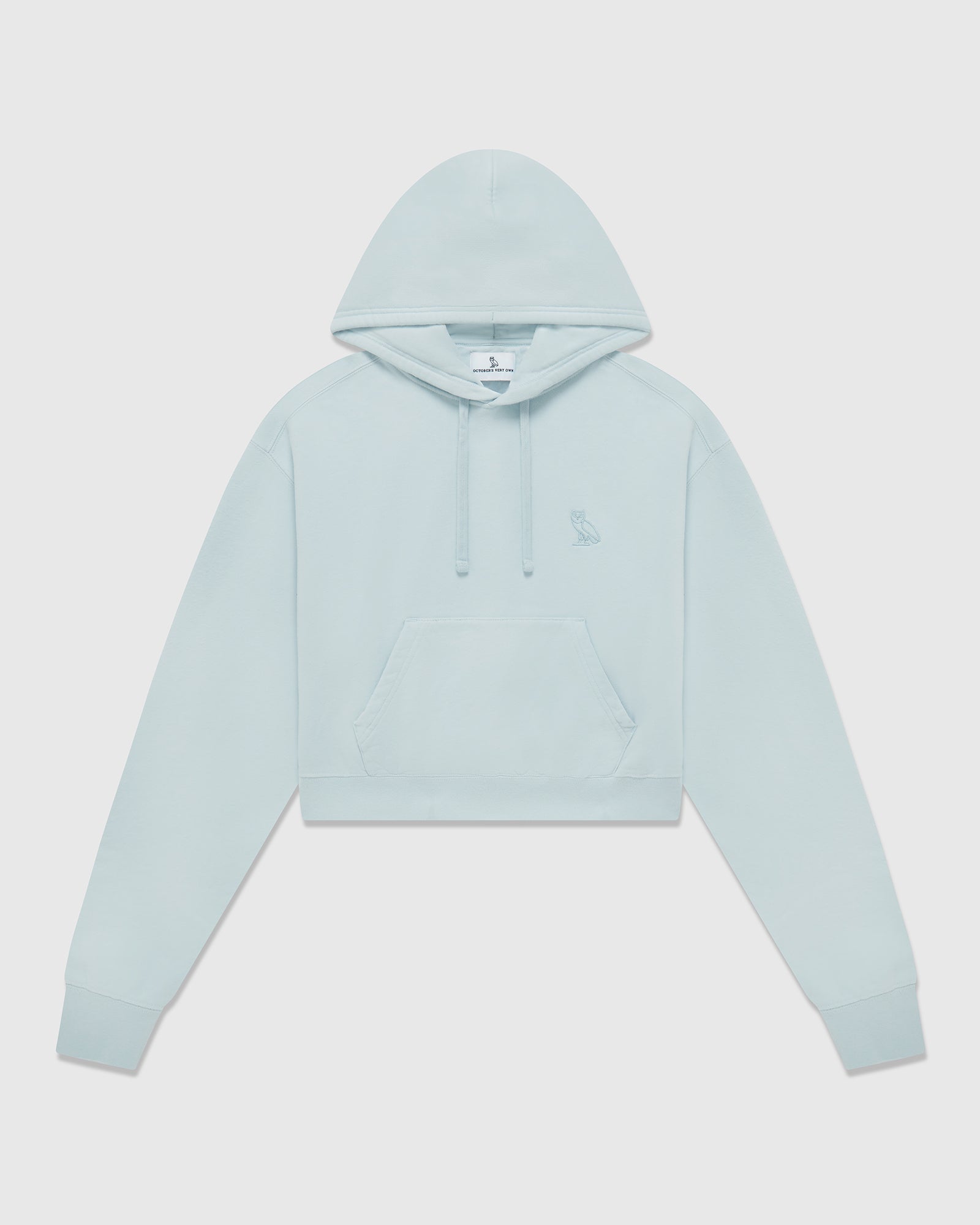 Cropped Hoodie - Light Blue