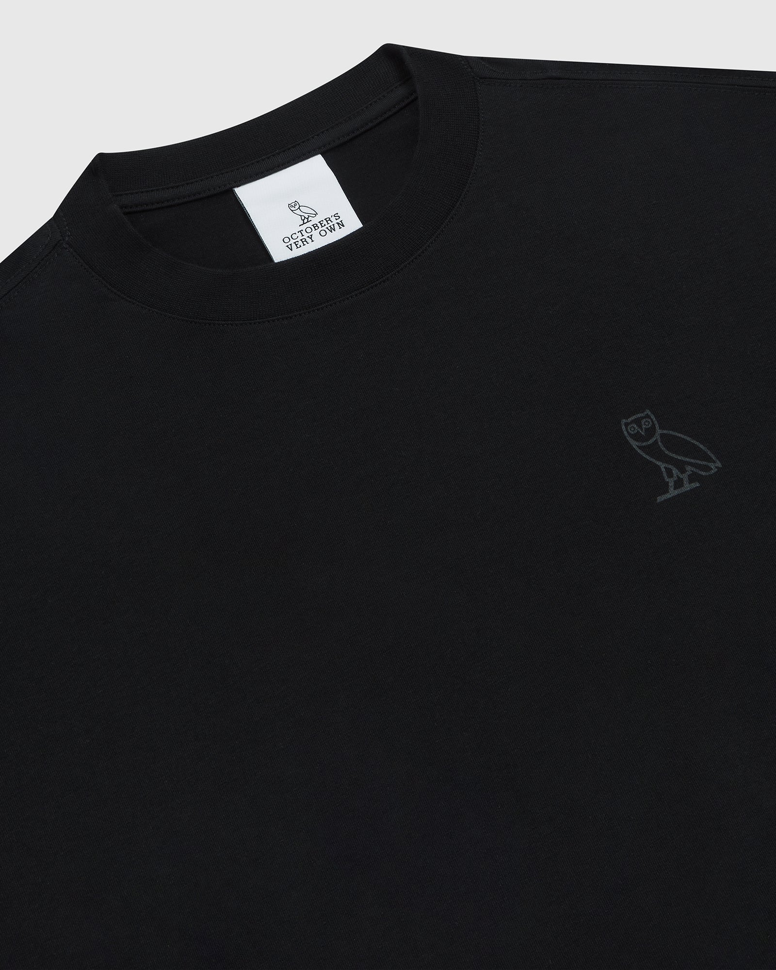 Cropped Longsleeve T-Shirt - Black