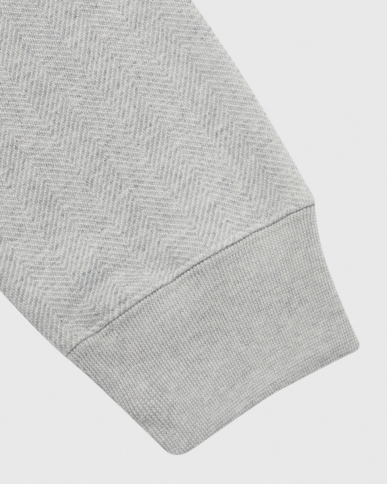 Herringbone Hoodie - Heather Grey