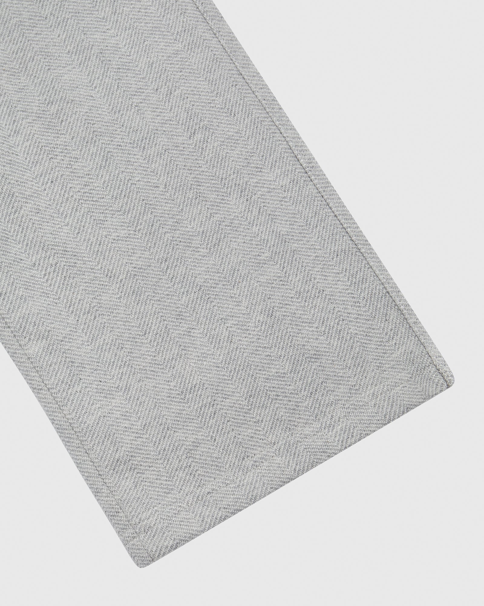 Herringbone Open Hem Sweatpant - Heather Grey