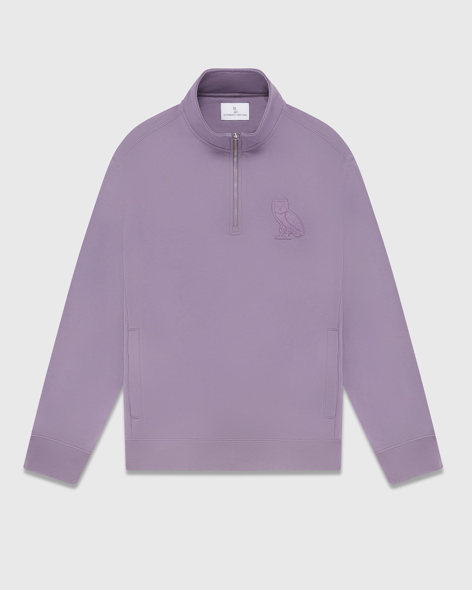 Mini OG Quarter Zip Mockneck Sweatshirt - Purple