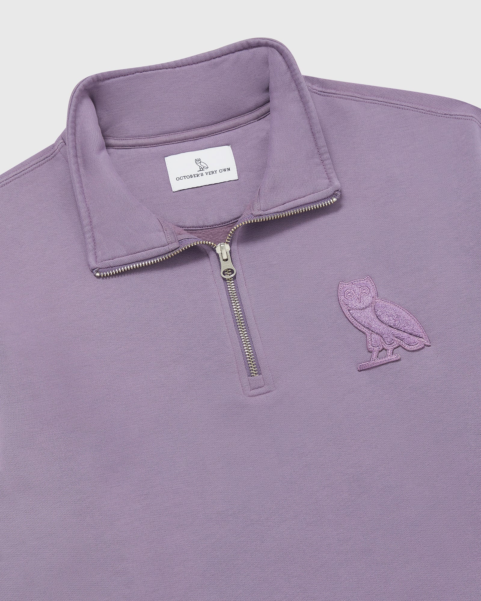 Mini OG Quarter Zip Mockneck Sweatshirt - Purple