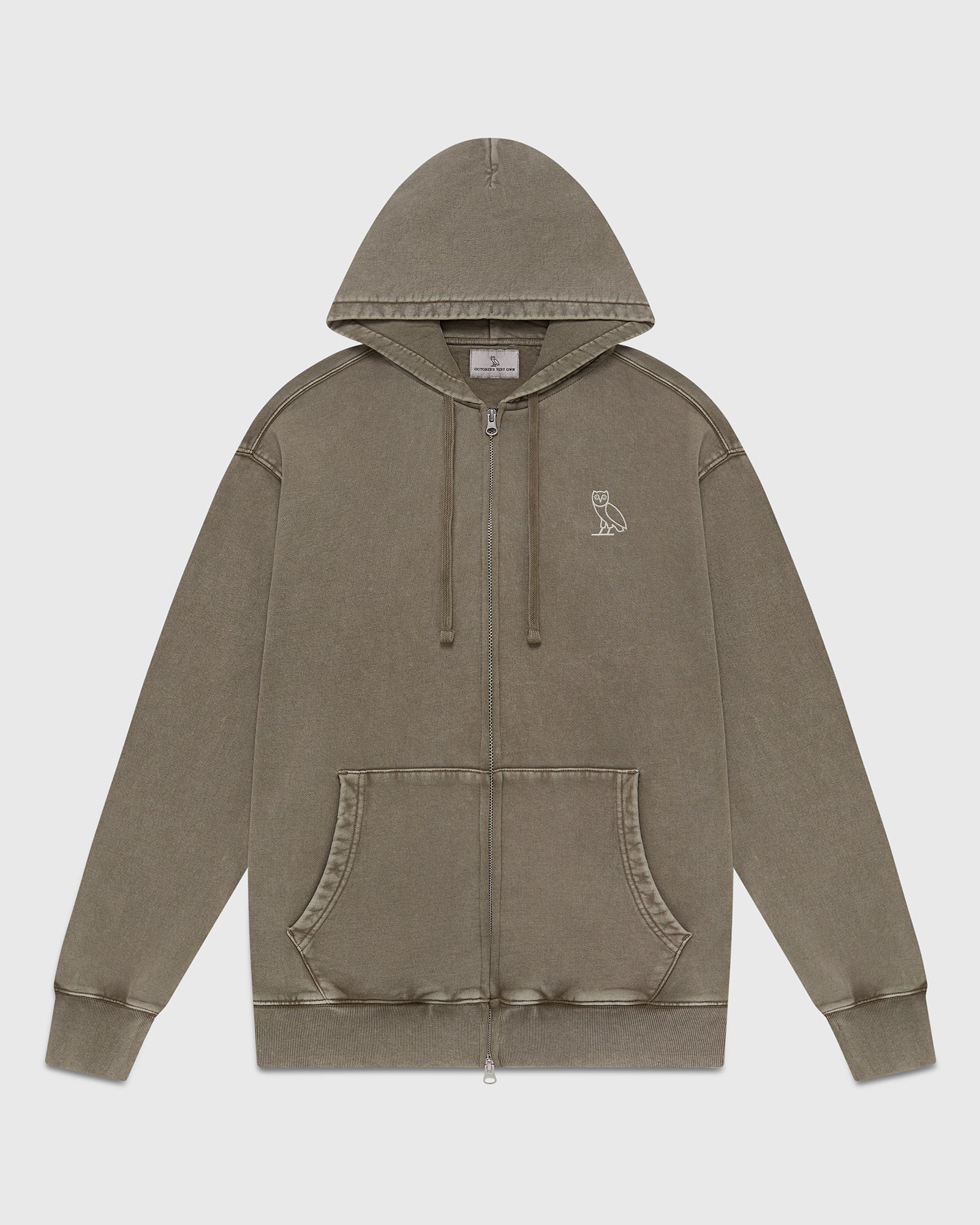 Muskoka Garment Dyed Full-Zip Hoodie - Rock