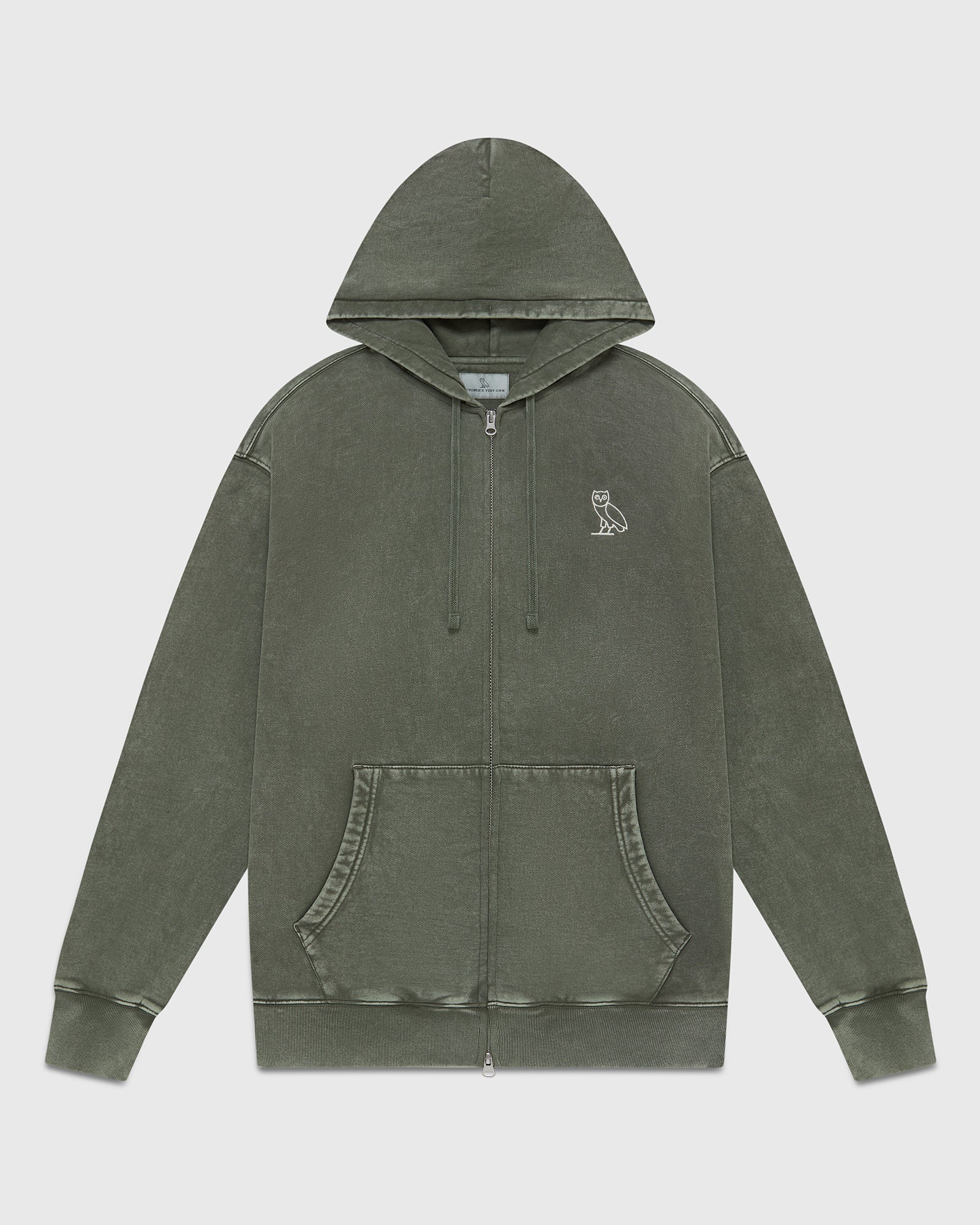 Muskoka Garment Dyed Full-Zip Hoodie - Sage