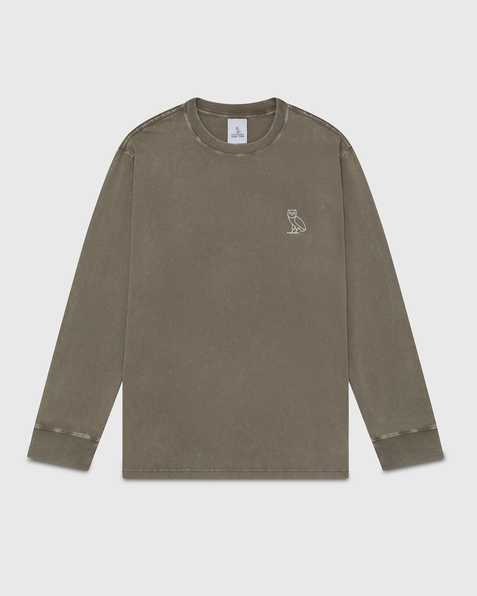 Muskoka Garment Dyed Longsleeve T-Shirt - Rock