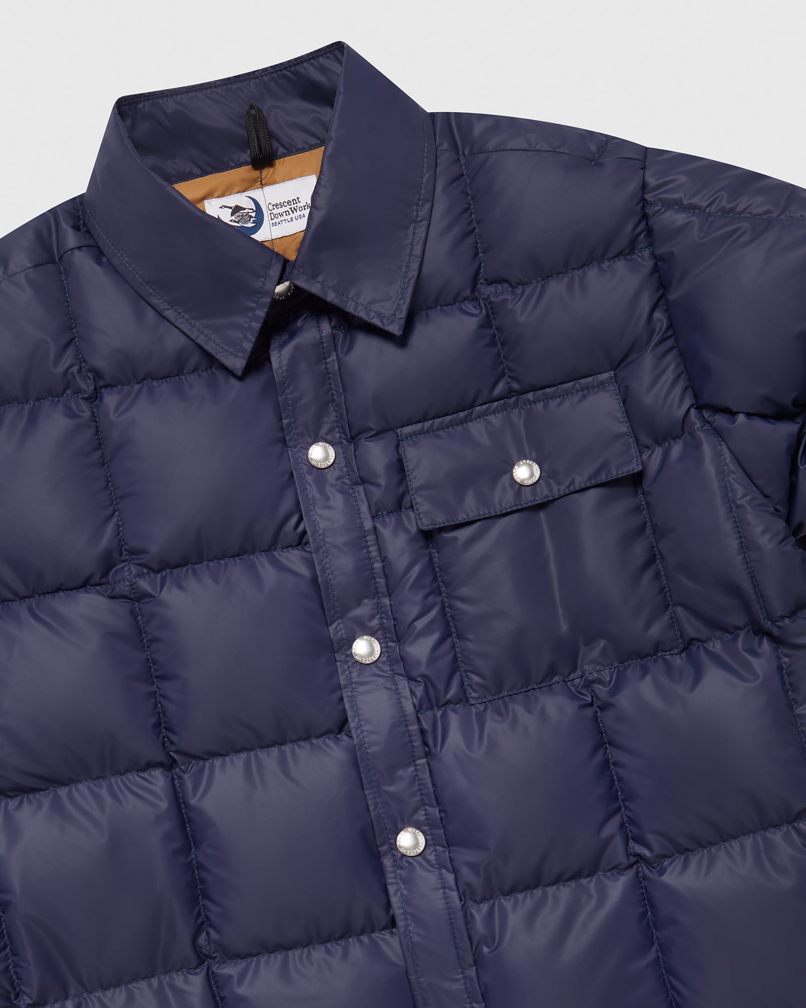 Crescent Down Works Down Shirt - Navy