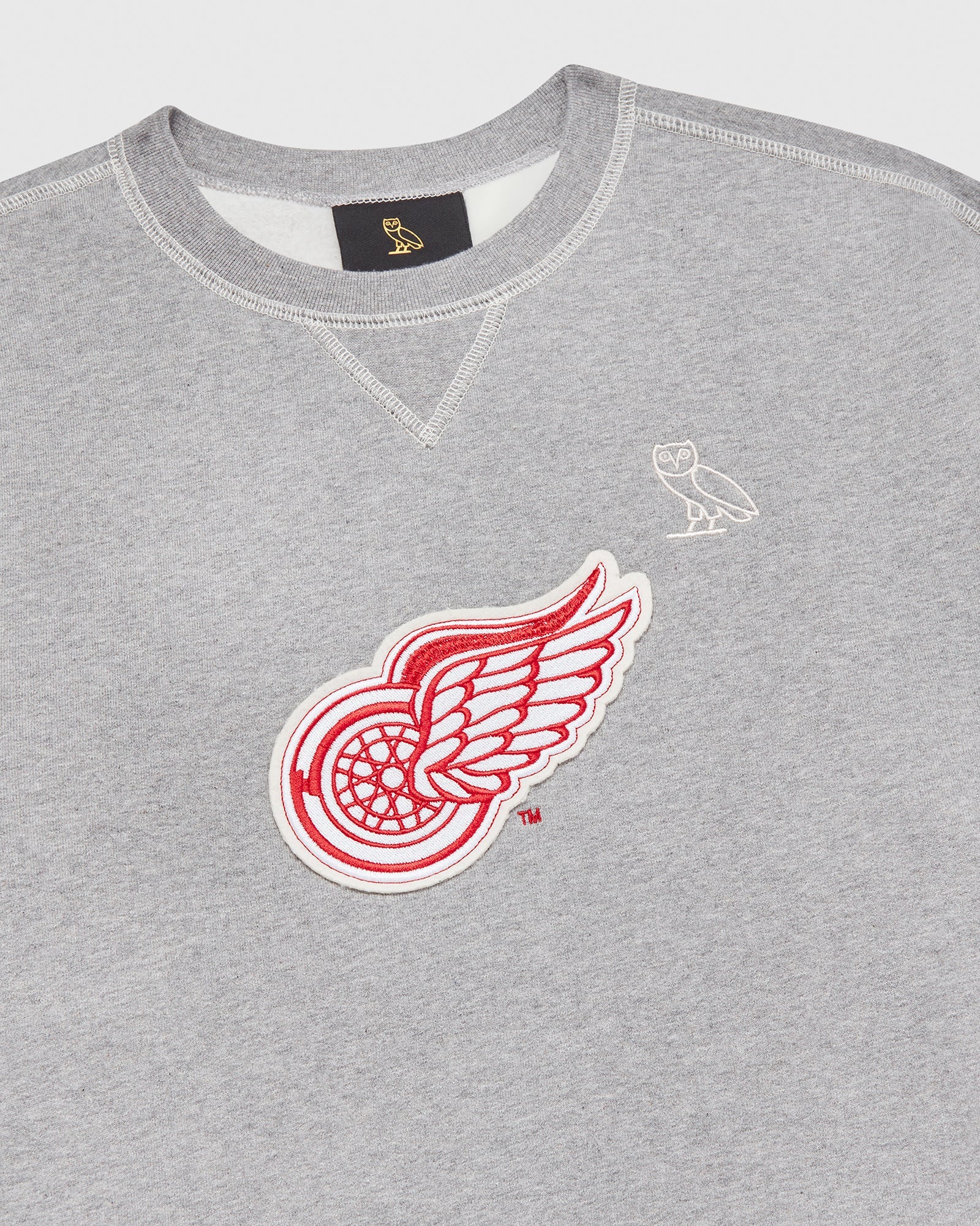 Detroit Red Wings Crewneck - Heather Grey