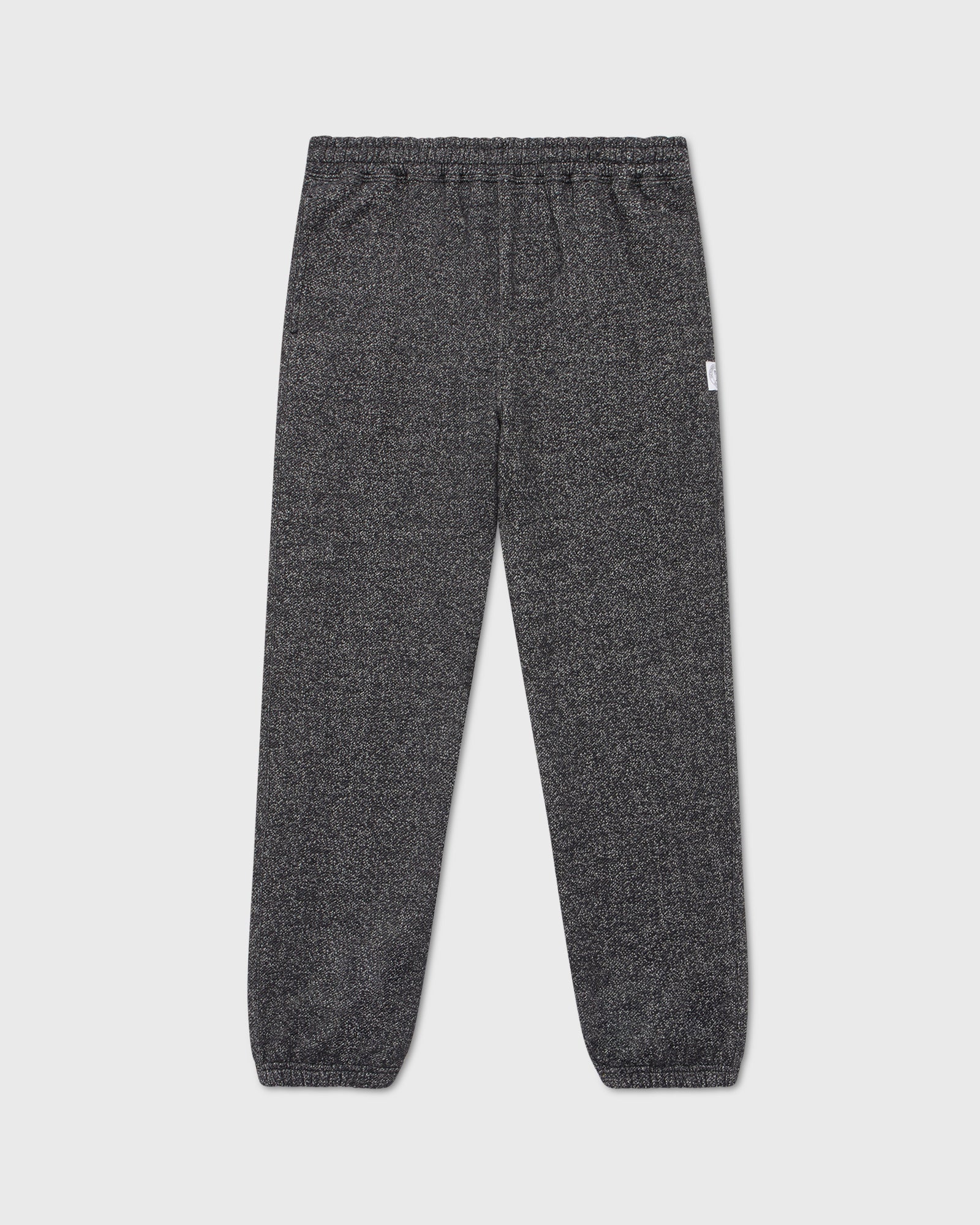 Speckle Fleece Relaxed Fit Sweatpant - Black